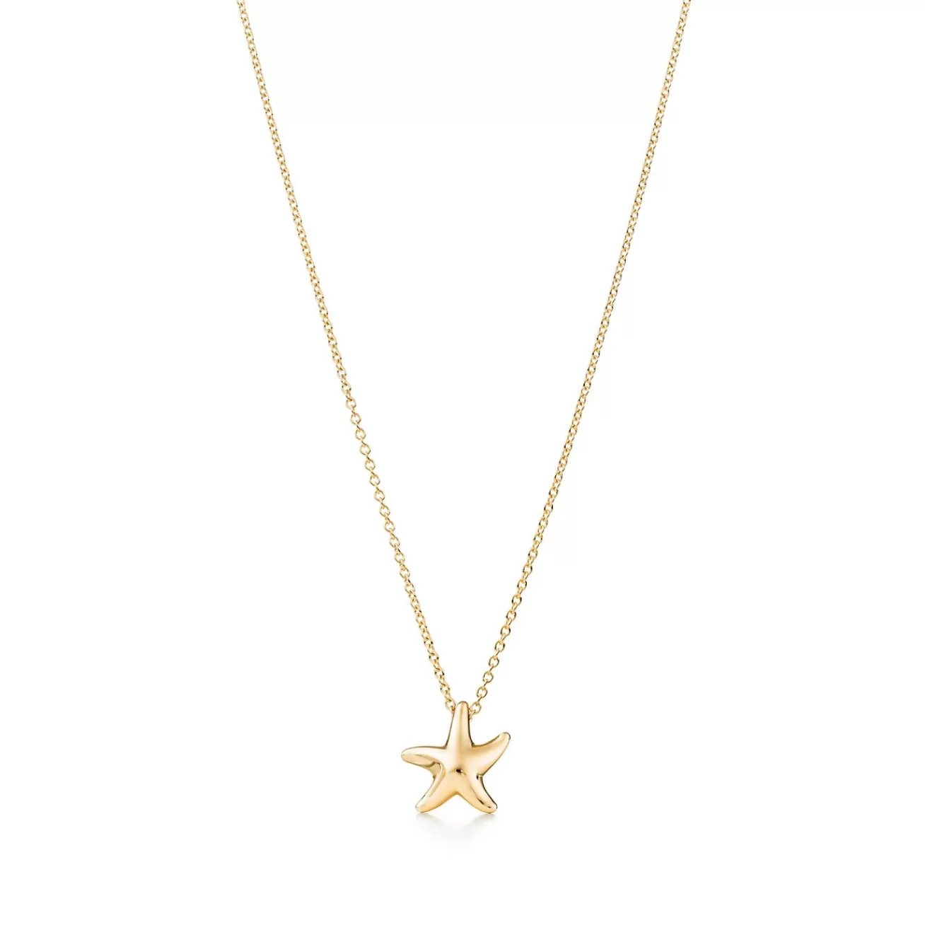 Tiffany & Co. Elsa Peretti® Starfish pendant in 18k gold, 12mm. | ^ Necklaces & Pendants | Gold Jewelry