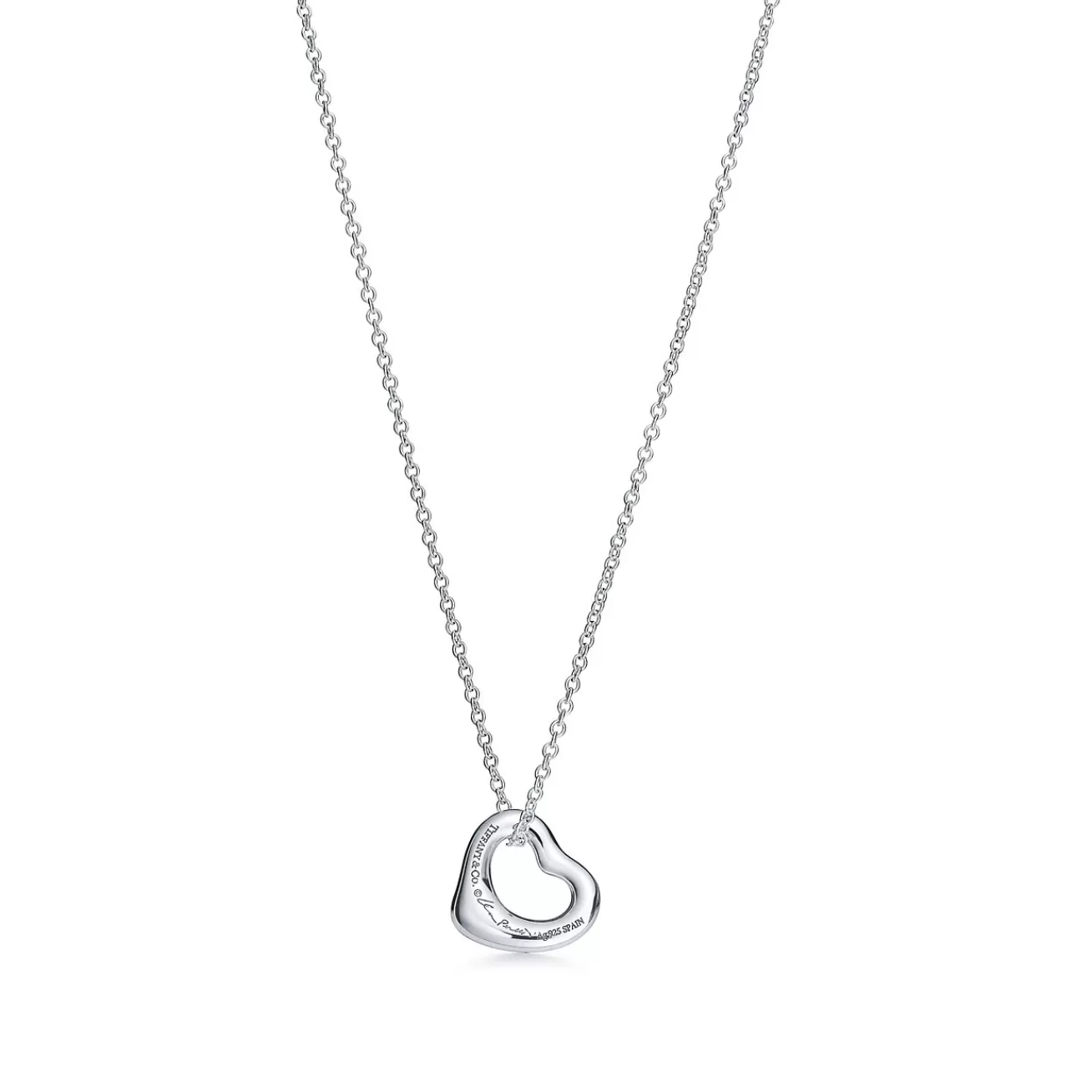 Tiffany & Co. Elsa Peretti® Sterling Silver Open Heart Pendant | ^ Necklaces & Pendants | Gifts for Her