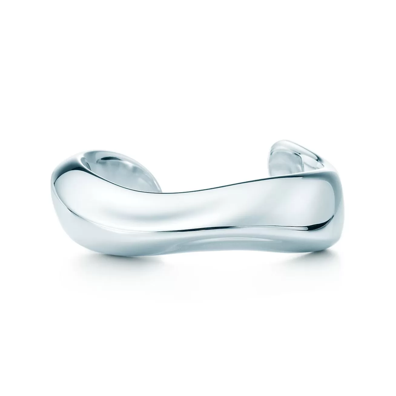 Tiffany & Co. Elsa Peretti® Swirl cuff in sterling silver, medium. | ^ Bracelets | Bold Silver Jewelry