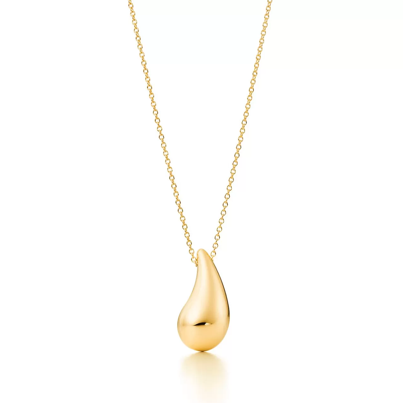 Tiffany & Co. Elsa Peretti® Teardrop pendant in 18k gold. | ^ Necklaces & Pendants | Gold Jewelry