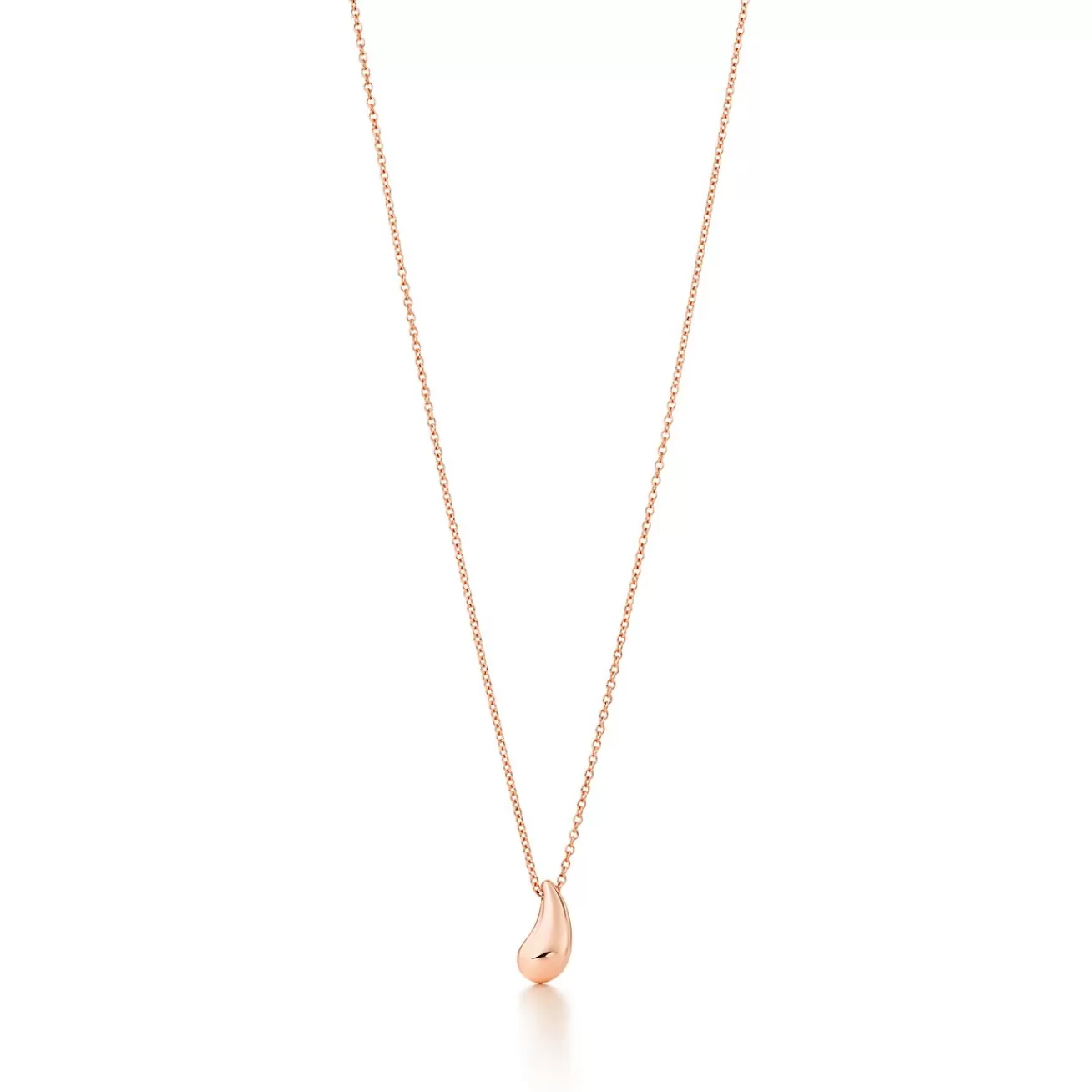 Tiffany & Co. Elsa Peretti® Teardrop pendant in 18k rose gold. | ^ Necklaces & Pendants | Rose Gold Jewelry