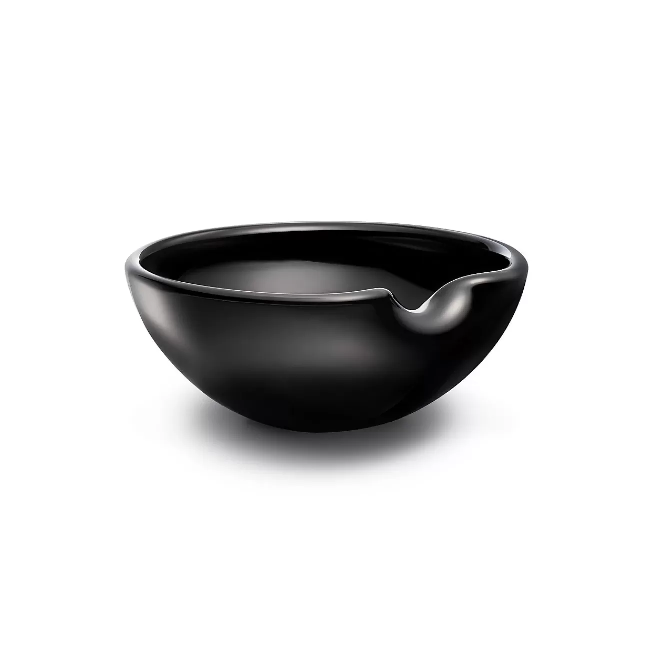 Tiffany & Co. Elsa Peretti® Thumbprint Bowl in Black Venetian Glass | ^ Tableware | Elsa Peretti Home