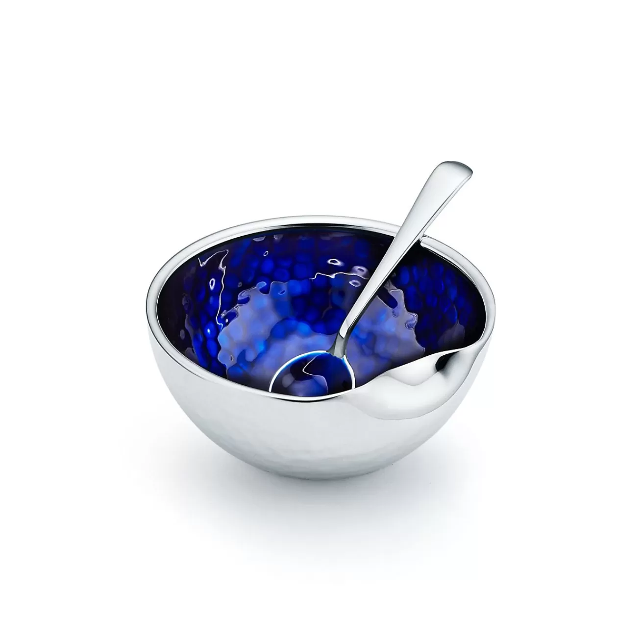Tiffany & Co. Elsa Peretti® Thumbprint bowl in sterling silver with blue enamel finish. | ^ Tableware | Decor