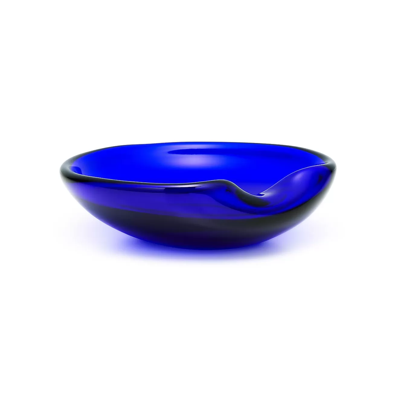 Tiffany & Co. Elsa Peretti® Thumbprint dish in cobalt Venetian glass. More sizes available. | ^ The Home | Housewarming Gifts