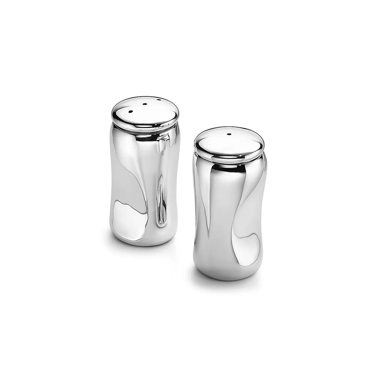 Tiffany & Co. Elsa Peretti® Thumbprint salt and pepper shakers. Silver. | ^ Tableware | Elsa Peretti Home
