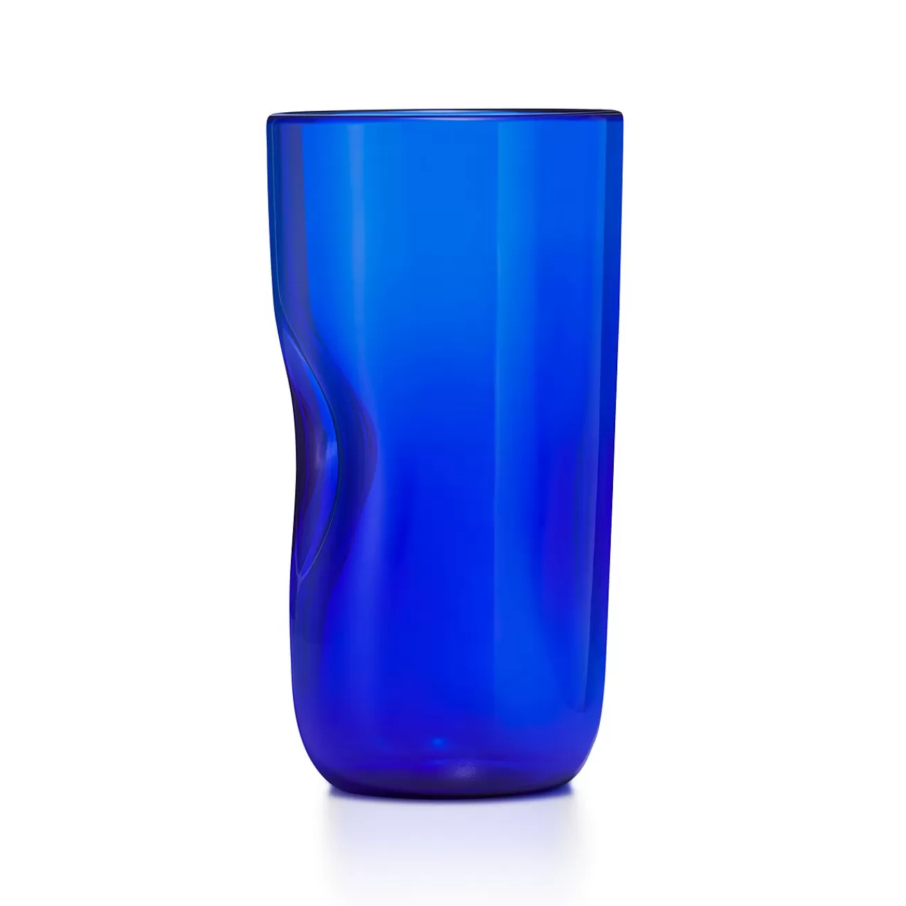 Tiffany & Co. Elsa Peretti® Thumbprint Tumbler in Handmade, Mouth-blown Cobalt Venetian Glass | ^ Glassware & Barware | Bar & Drinkware