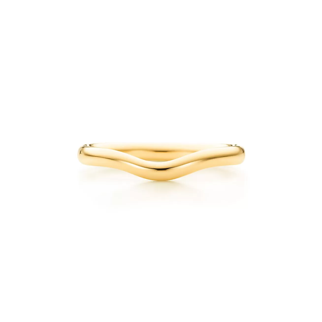 Tiffany & Co. Elsa Peretti® wedding band ring in 18k gold, 2 mm wide. | ^Women Rings | Gold Jewelry