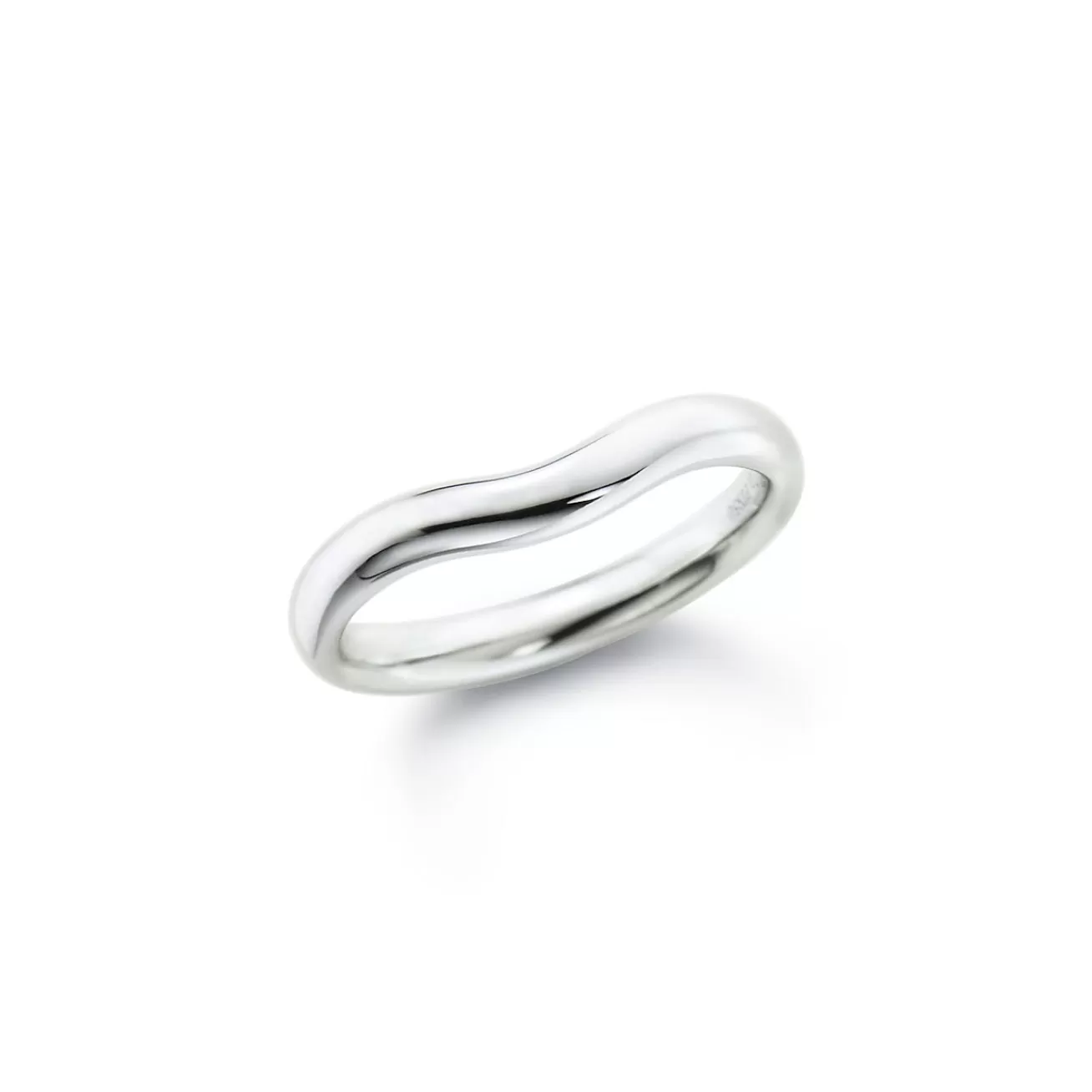 Tiffany & Co. Elsa Peretti® Wedding band ring in platinum, wide. | ^ Rings | Platinum Jewelry
