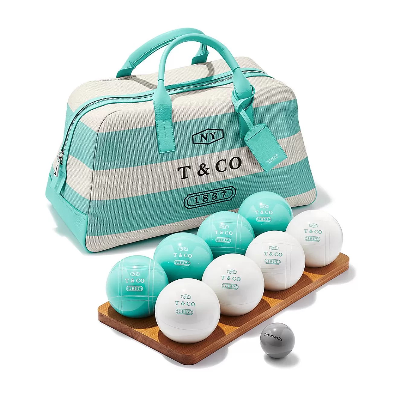 Tiffany & Co. Everyday Objects Bocce Ball Set with a Canvas Carrying Case | ^ Him | Gifts for Him