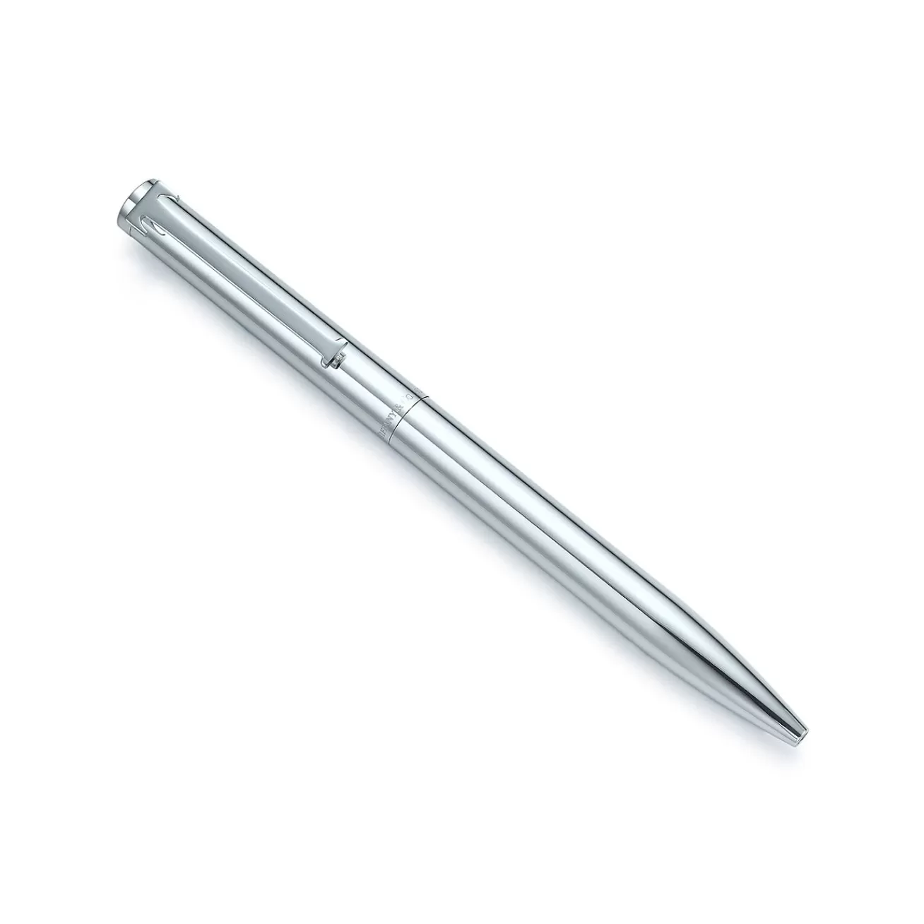 Tiffany & Co. Executive Tiffany T-clip retractable ballpoint pen in sterling silver. | ^ Gifts to Personalize | Business Gifts