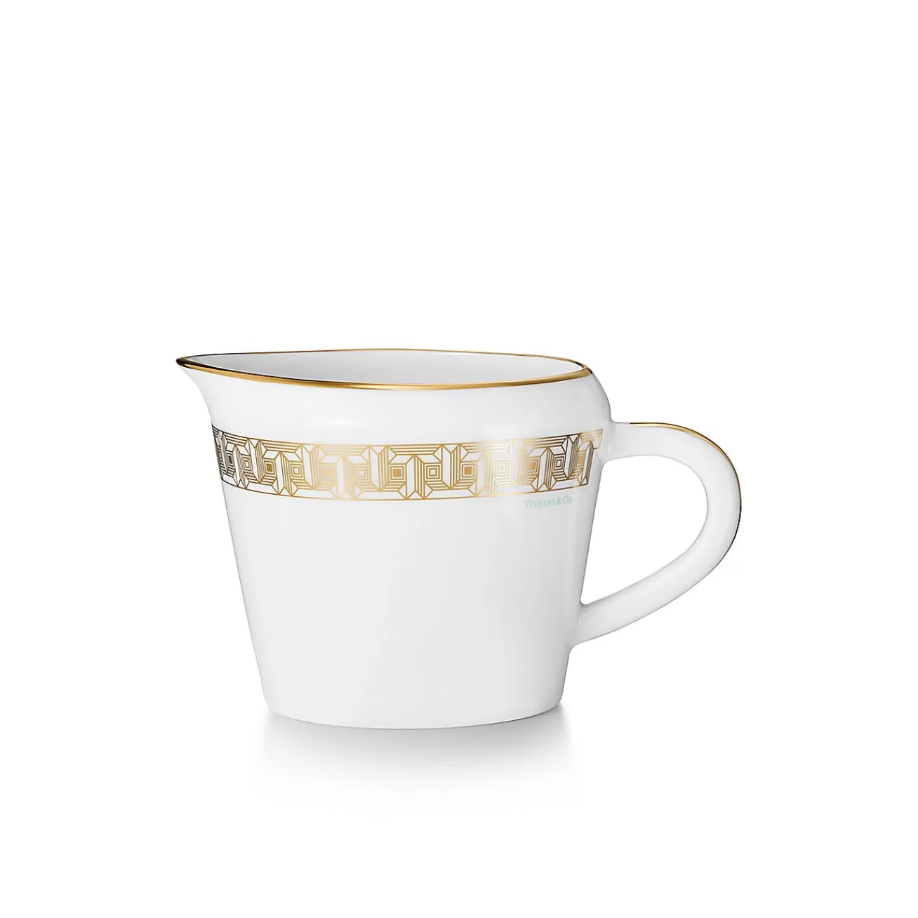 Tiffany & Co. Gold Tiffany T True Creamer with a Hand-painted Gold Rim | ^ Tableware | Coffee & Tea