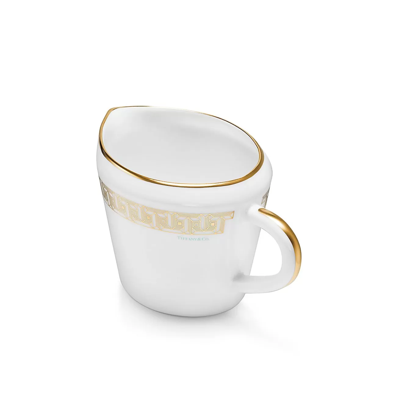 Tiffany & Co. Gold Tiffany T True Creamer with a Hand-painted Gold Rim | ^ Tableware | Coffee & Tea