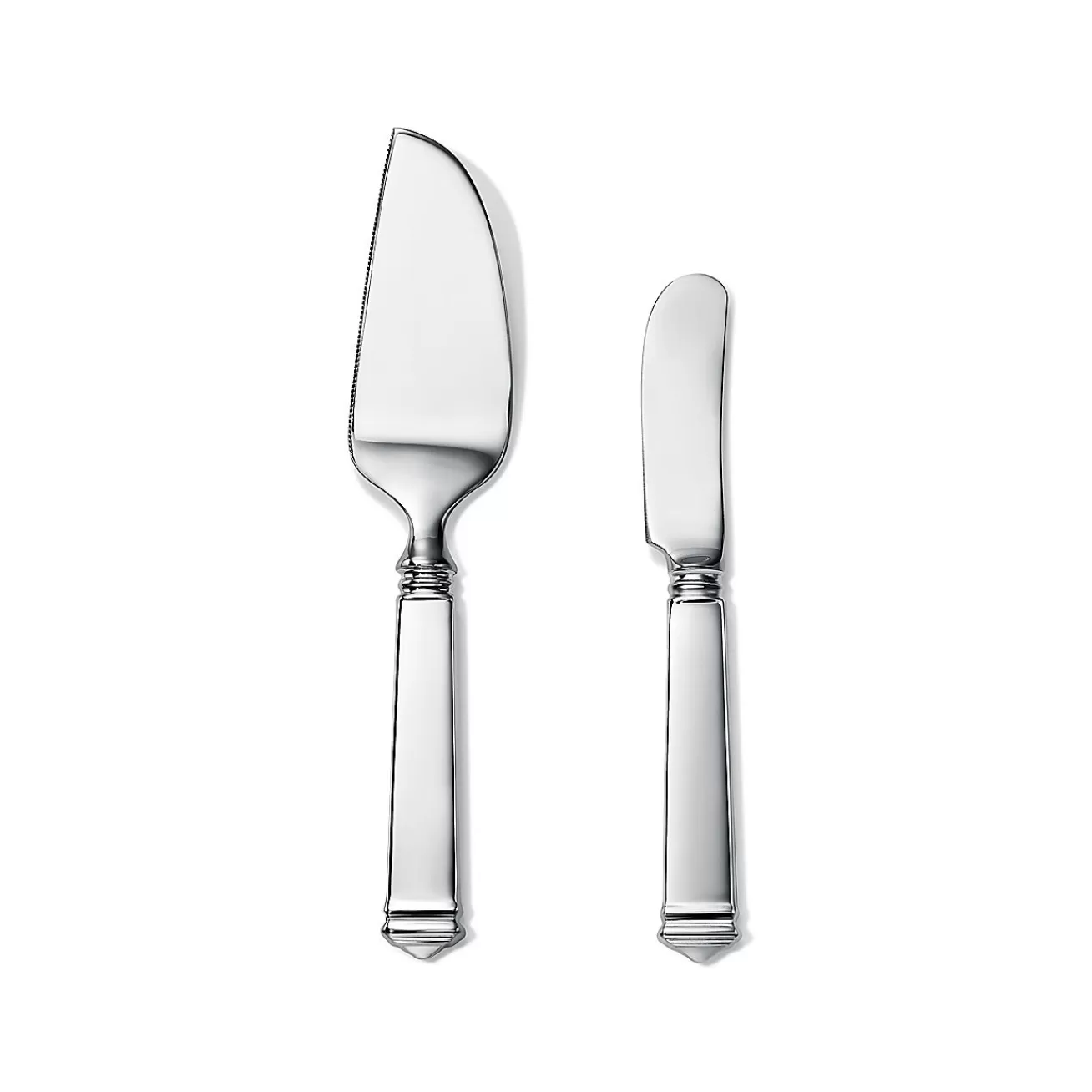 Tiffany & Co. Hampton cheese knife and server in sterling silver. | ^ Tableware | Flatware & Trays