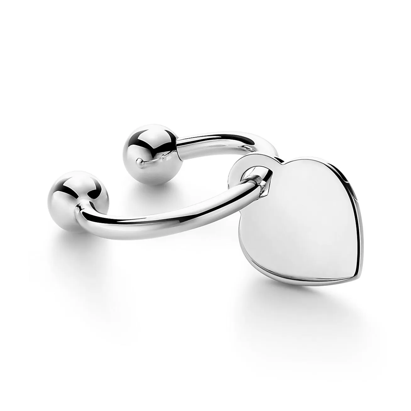 Tiffany & Co. Heart tag key ring in sterling silver. | ^Women Key Rings | Women's Accessories