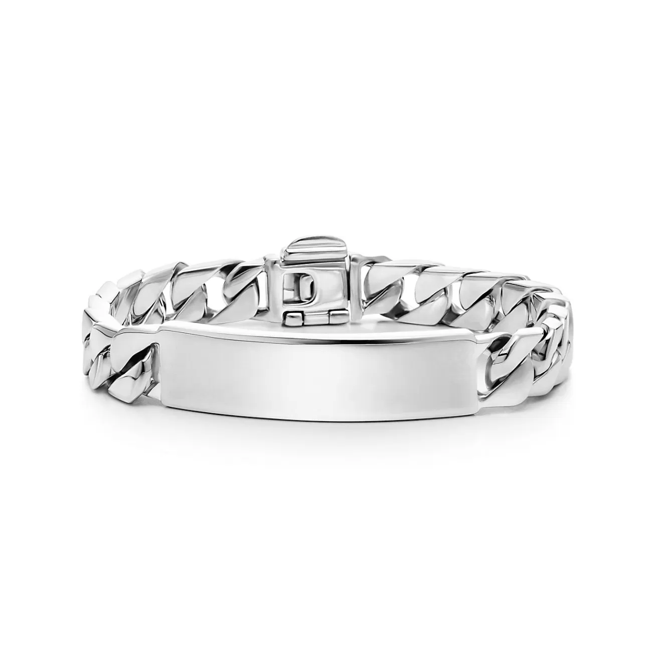 Tiffany & Co. I.D. bracelet in sterling silver, medium. | ^ Bracelets | Bold Silver Jewelry