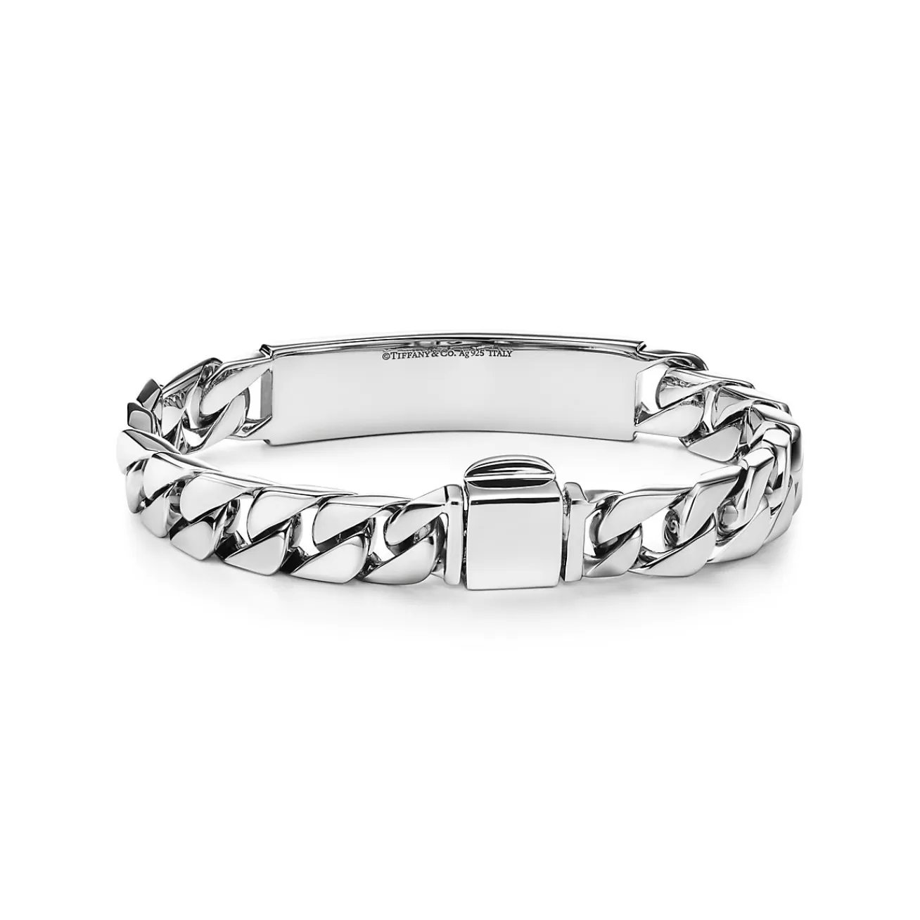 Tiffany & Co. I.D. bracelet in sterling silver, medium. | ^ Bracelets | Bold Silver Jewelry