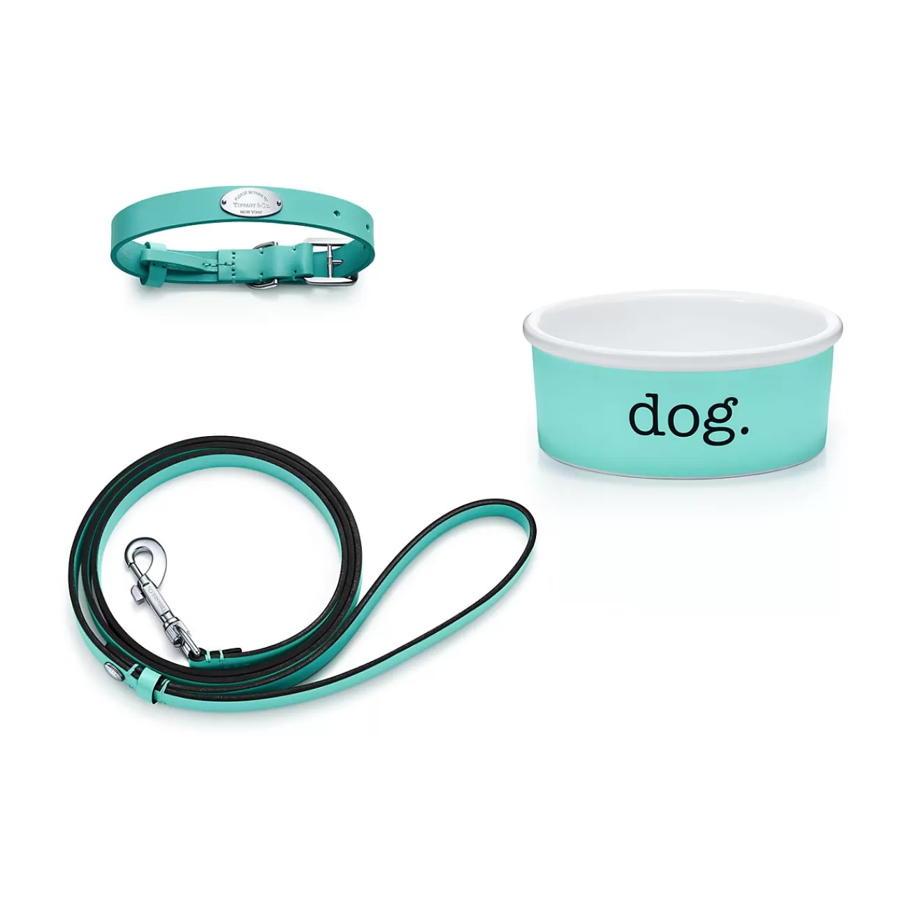 Tiffany & Co. Large Pet Collar & Leash Set | ^ Tiffany Blue® Gifts | Stationery, Games & Unique Objects