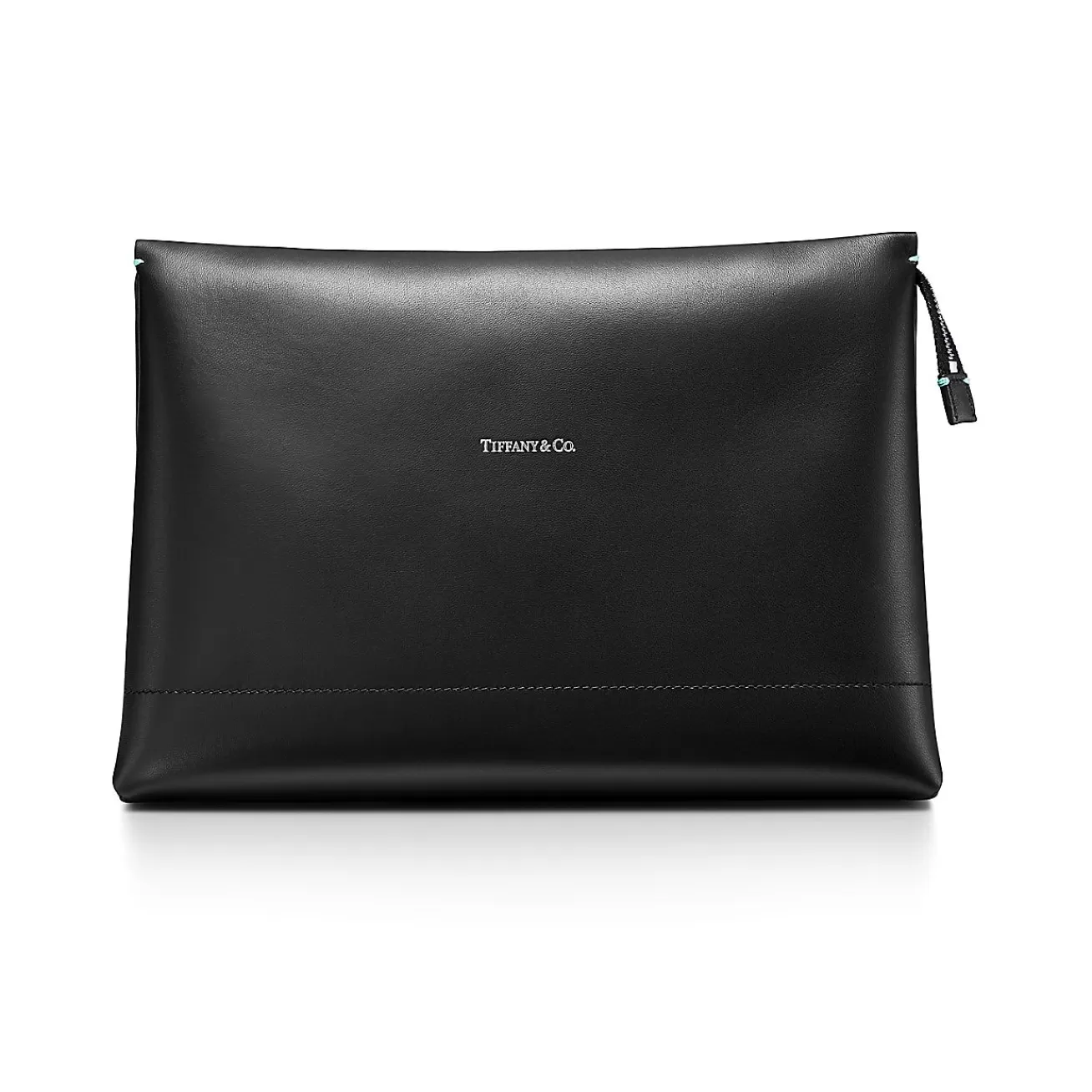 Tiffany & Co. Large Shopping Pouch in Black Leather | ^Women Small Leather Goods | Women's Accessories