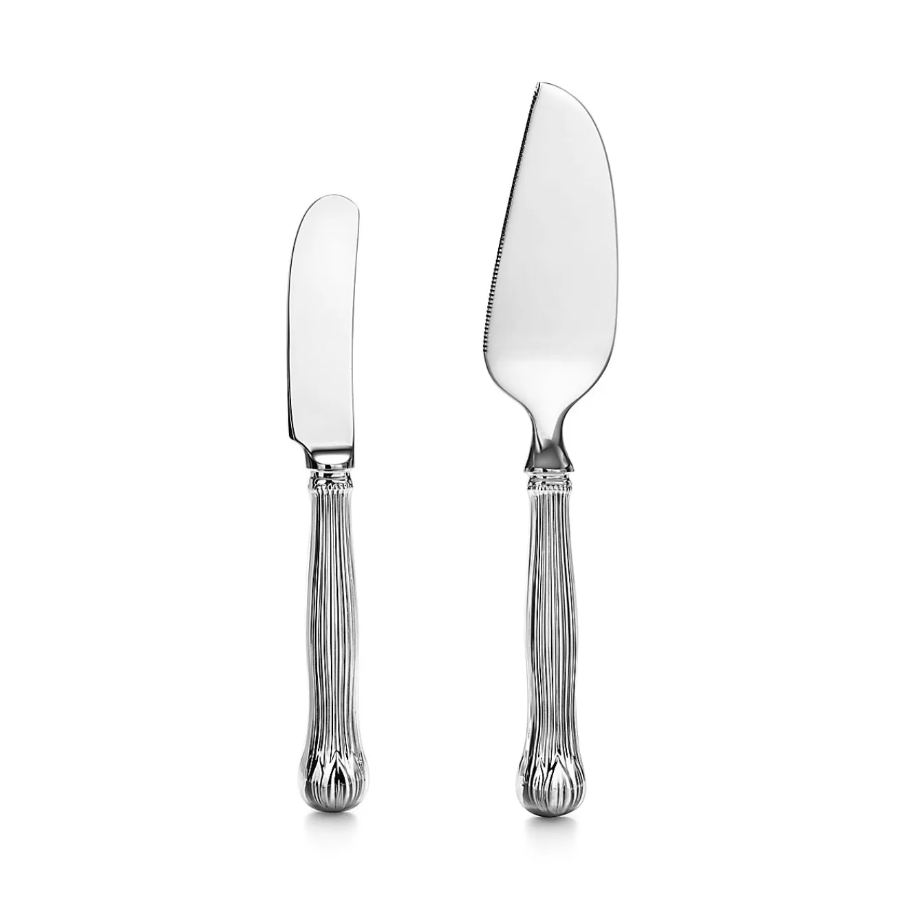 Tiffany & Co. Lotus cheese spreader and server in sterling silver. | ^ The Couple | Wedding Gifts