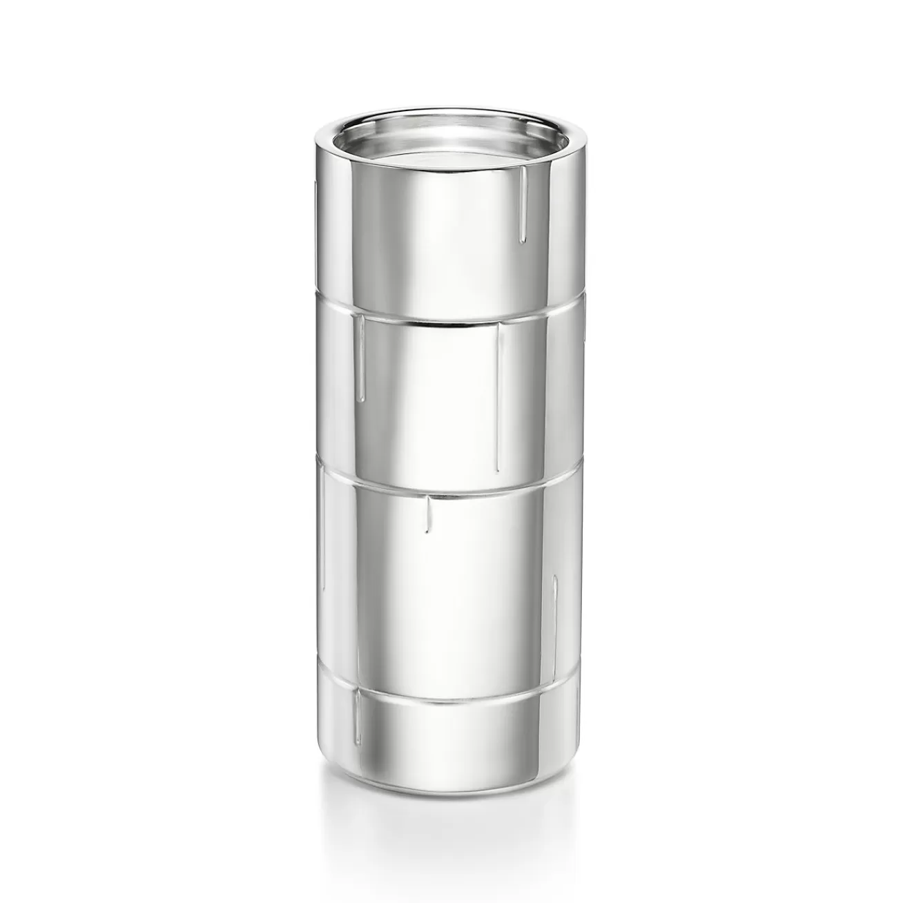 Tiffany & Co. Modern Bamboo Pillar Candleholder in Sterling Silver | ^ The Home | Housewarming Gifts