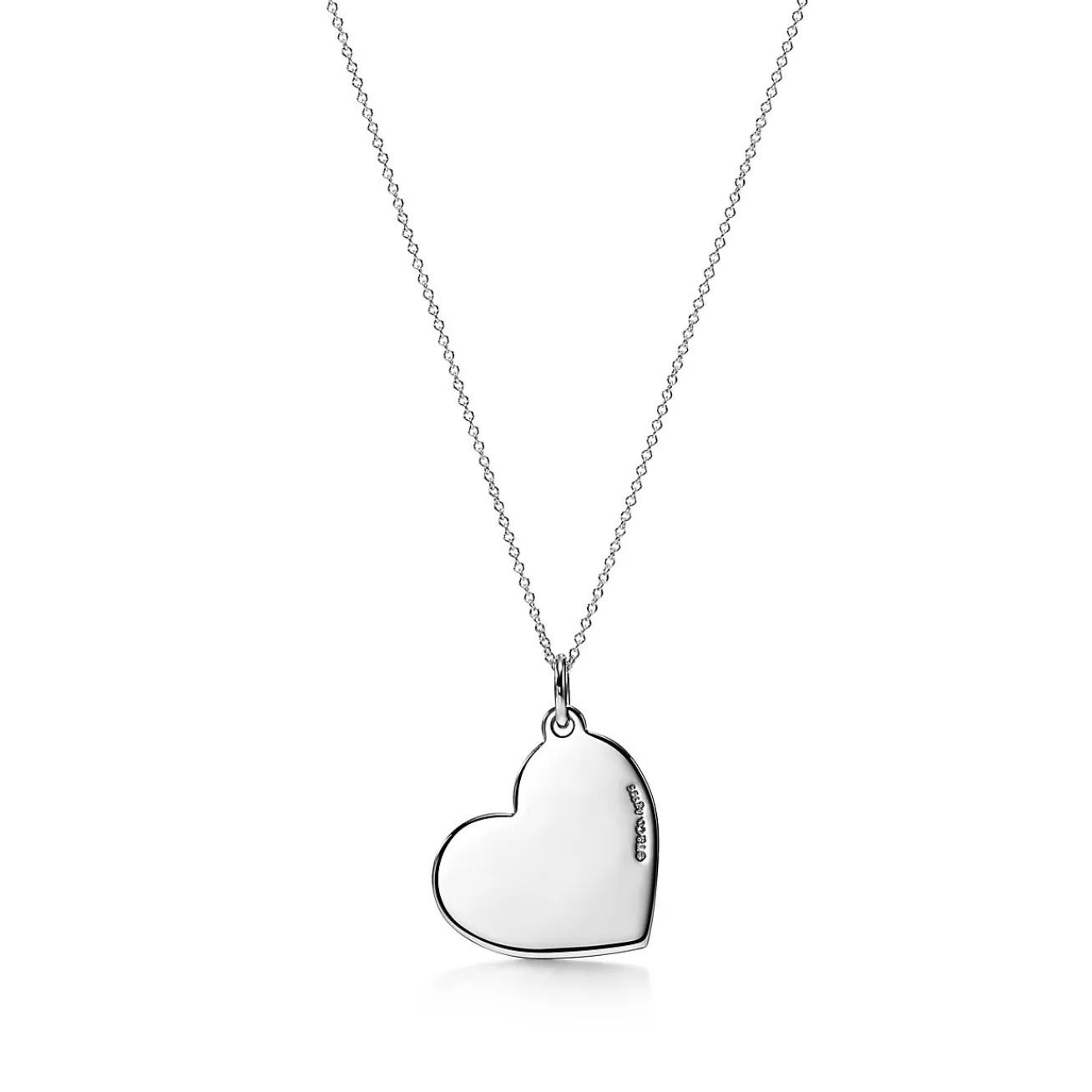 Tiffany & Co. Mom Medium Heart Tag Pendant in Sterling Silver | ^ Necklaces & Pendants | Sterling Silver Jewelry