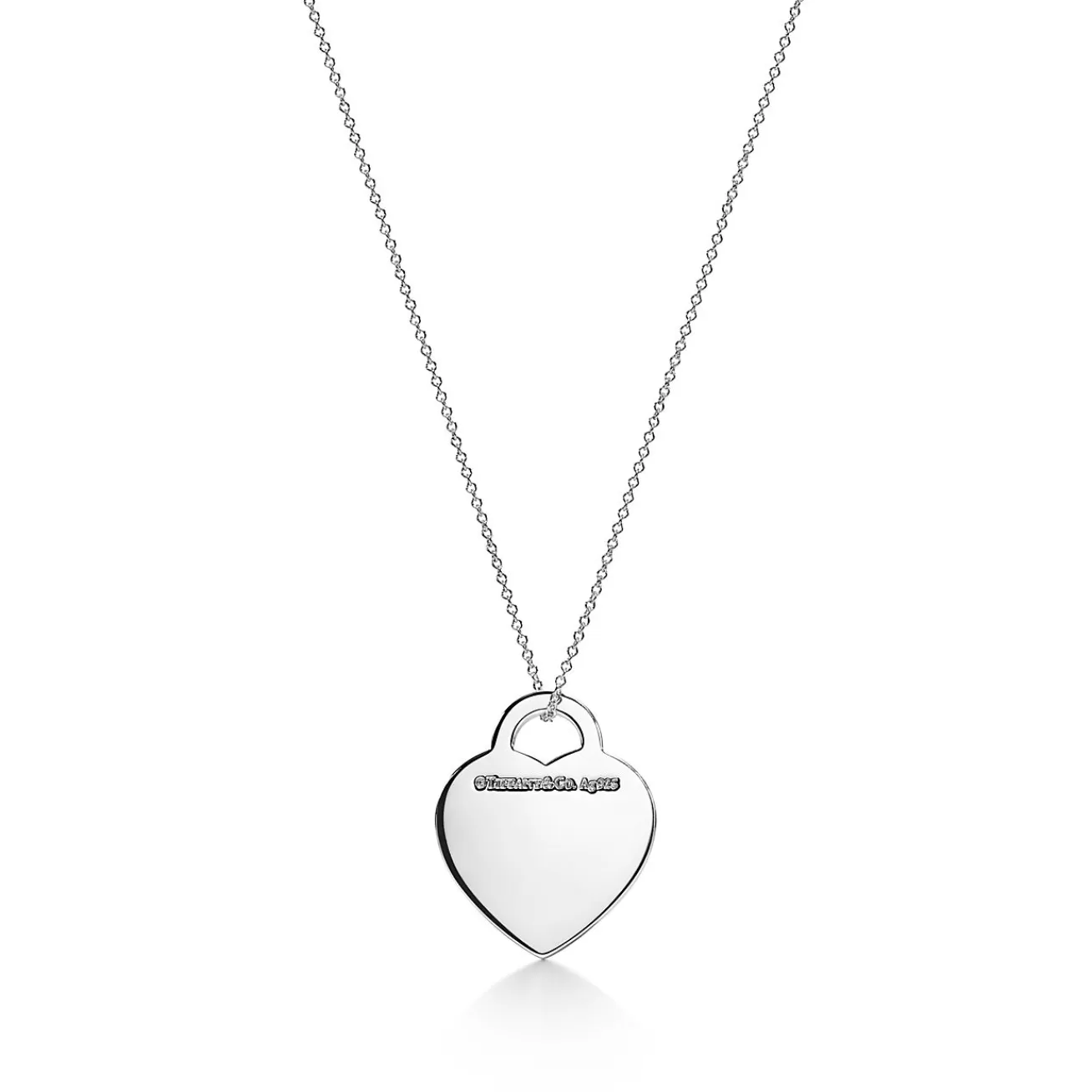 Tiffany & Co. Mom Medium Heart Tag Pendant in Sterling Silver | ^ Necklaces & Pendants | Sterling Silver Jewelry