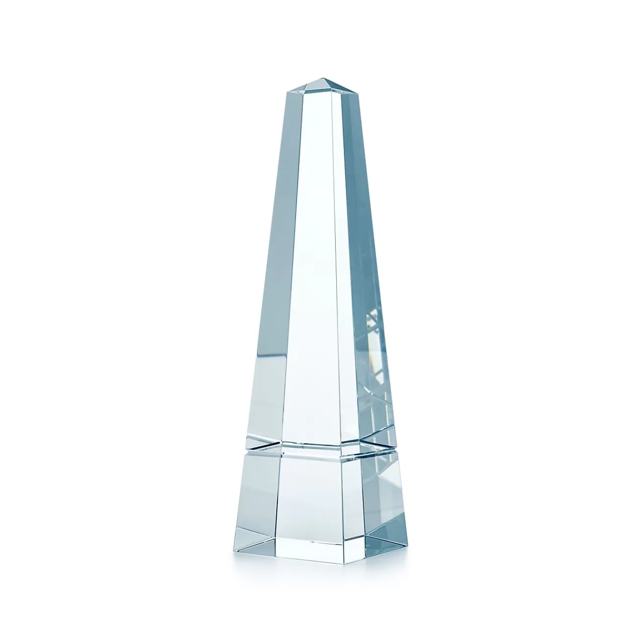 Tiffany & Co. Obelisk award in glass. | ^ Business Gifts