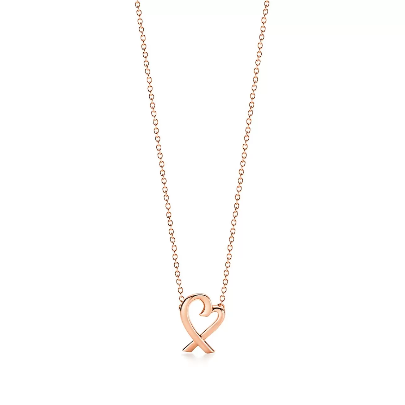 Tiffany & Co. Paloma Picasso® Loving Heart pendant in 18k rose gold, mini. | ^ Necklaces & Pendants | Rose Gold Jewelry