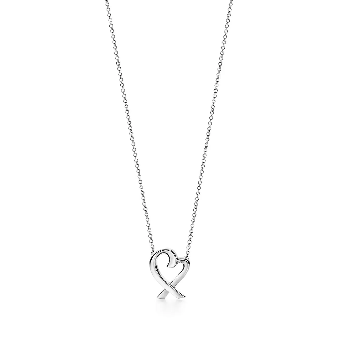 Tiffany & Co. Paloma Picasso® Loving Heart pendant in sterling silver, small. | ^ Necklaces & Pendants | Sterling Silver Jewelry