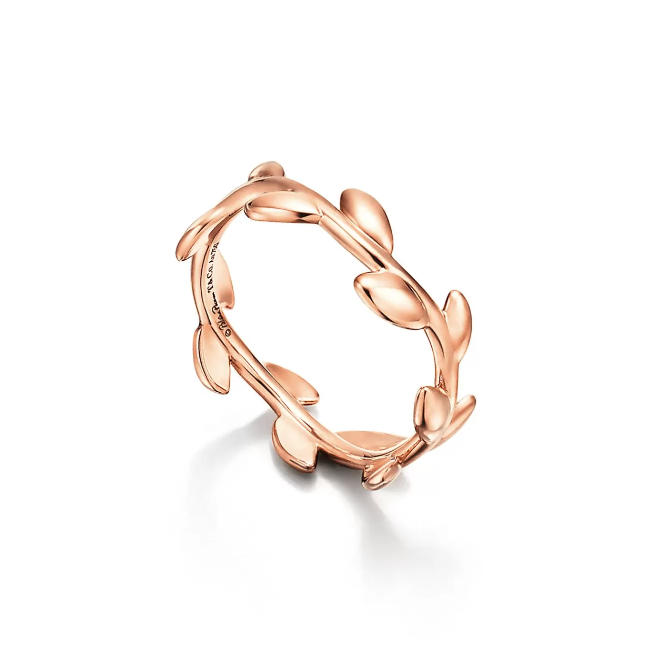 Tiffany & Co. Paloma Picasso® Olive Leaf Band Ring in Rose Gold, Narrow | ^ Rings | Stacking Rings