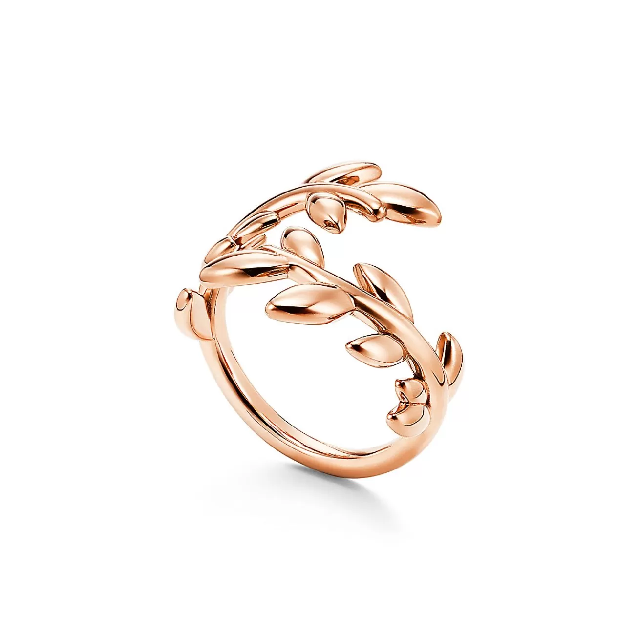Tiffany & Co. Paloma Picasso® Olive Leaf Bypass Ring in Rose Gold | ^ Rings | Rose Gold Jewelry
