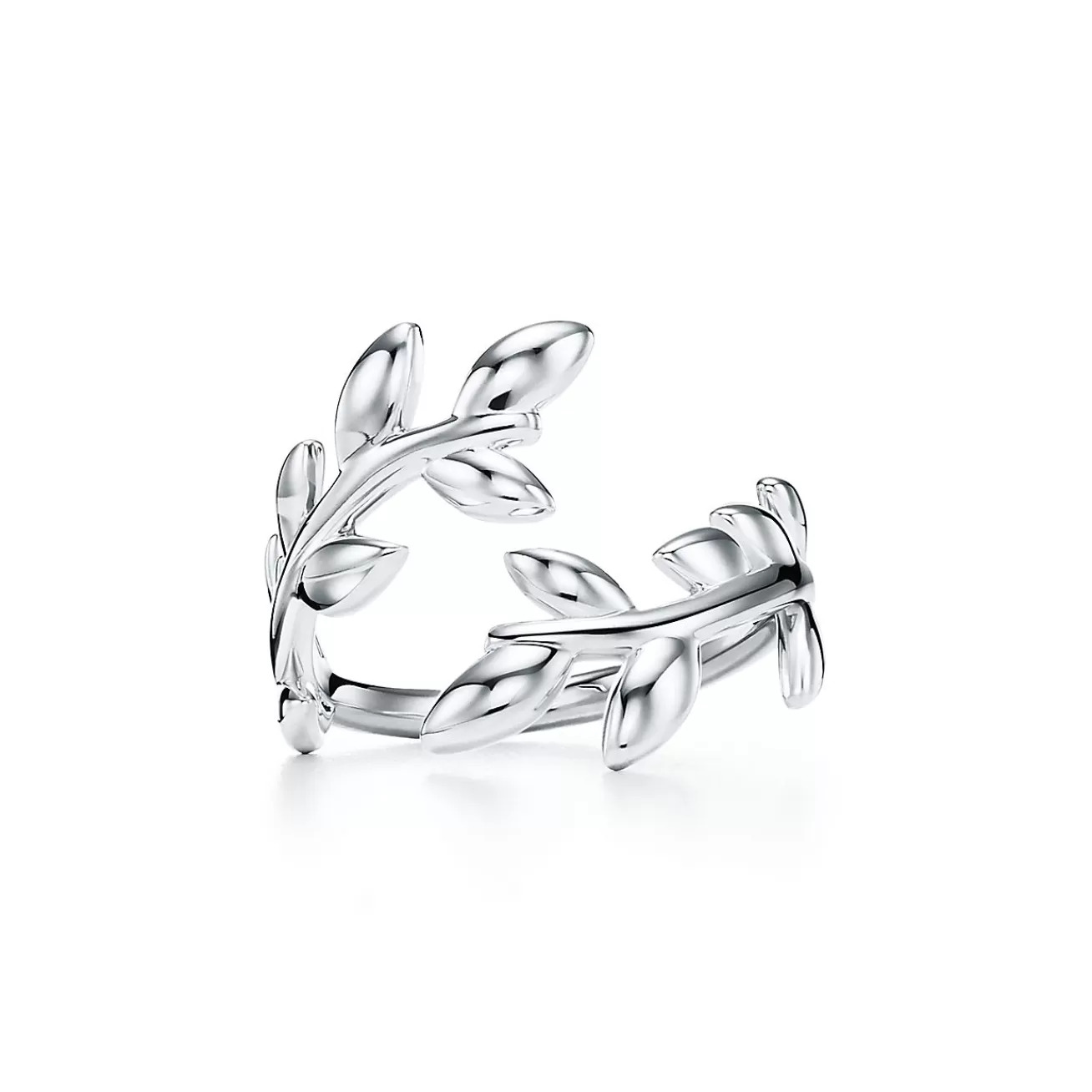 Tiffany & Co. Paloma Picasso® Olive Leaf Bypass Ring in Silver | ^ Rings | Sterling Silver Jewelry