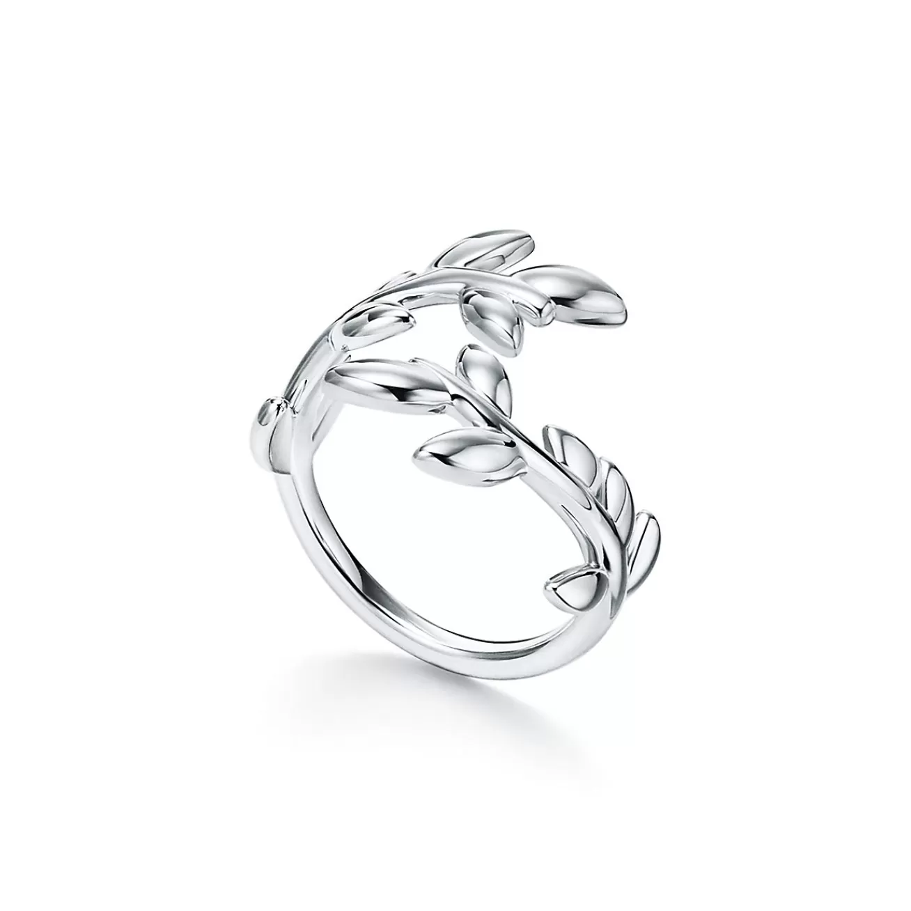 Tiffany & Co. Paloma Picasso® Olive Leaf Bypass Ring in Silver | ^ Rings | Sterling Silver Jewelry