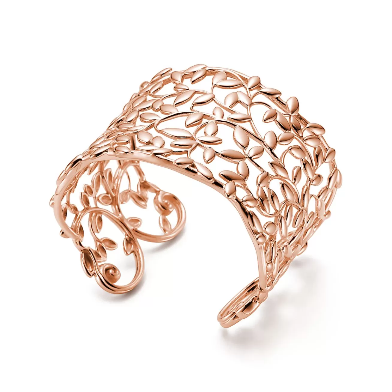 Tiffany & Co. Paloma Picasso® Olive Leaf cuff in 18k rose gold, medium. | ^ Bracelets | Rose Gold Jewelry