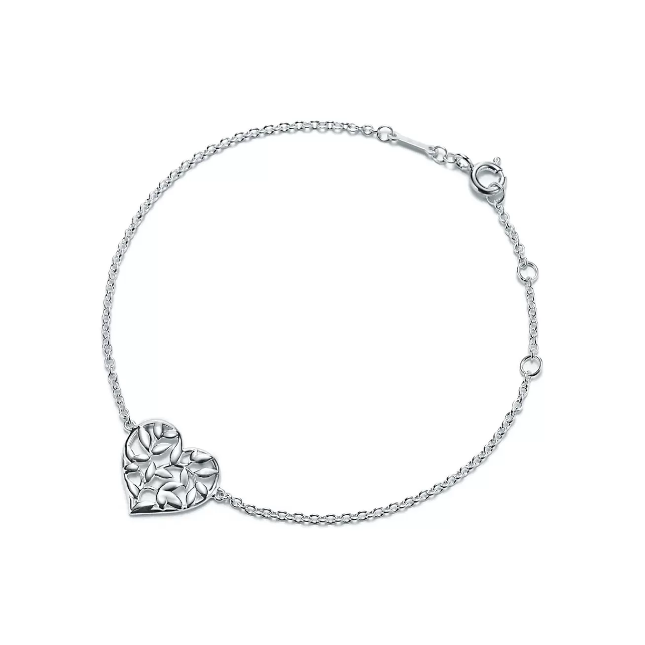Tiffany & Co. Paloma Picasso® Olive Leaf heart bracelet in sterling silver. | ^ Bracelets | Gifts for Her