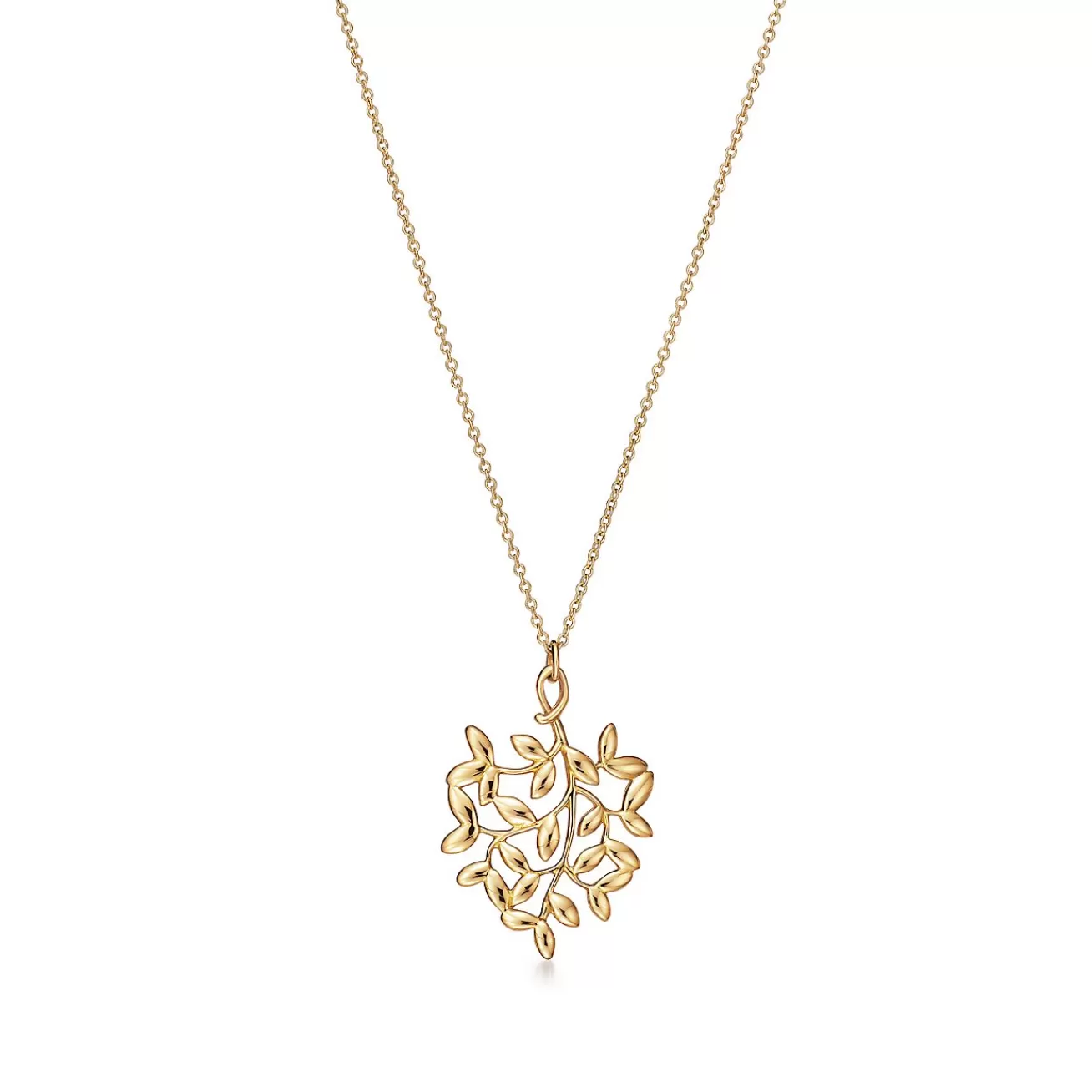 Tiffany & Co. Paloma Picasso® Olive Leaf pendant in 18k gold, small. | ^ Necklaces & Pendants | Gold Jewelry