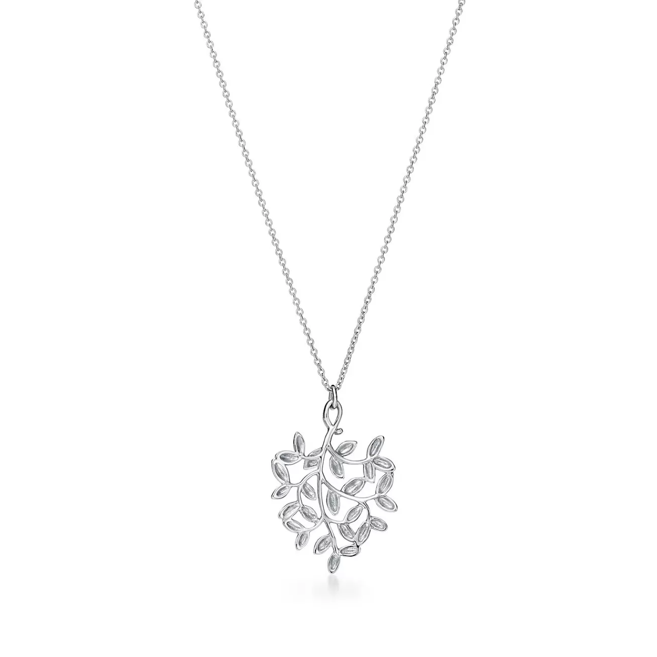 Tiffany & Co. Paloma Picasso® Olive Leaf pendant in sterling silver, small. | ^ Necklaces & Pendants | Gifts for Her