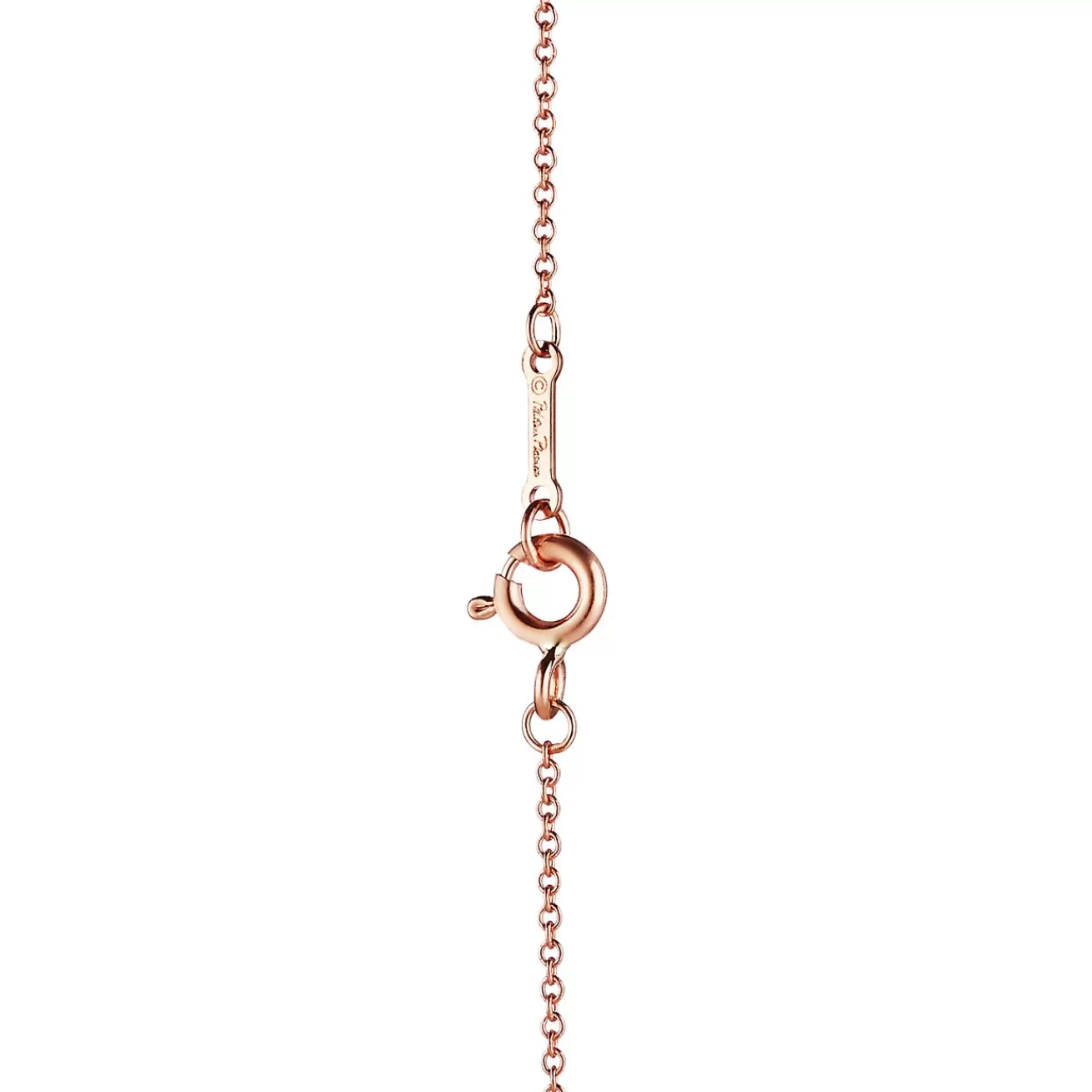Tiffany & Co. Paloma Picasso® Peace pendant in 18k rose gold with diamonds, small. | ^ Necklaces & Pendants | Paloma Picasso®