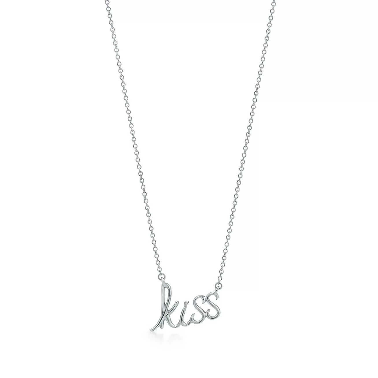 Tiffany & Co. Paloma's Graffiti kiss pendant in sterling silver. | ^ Necklaces & Pendants | Sterling Silver Jewelry