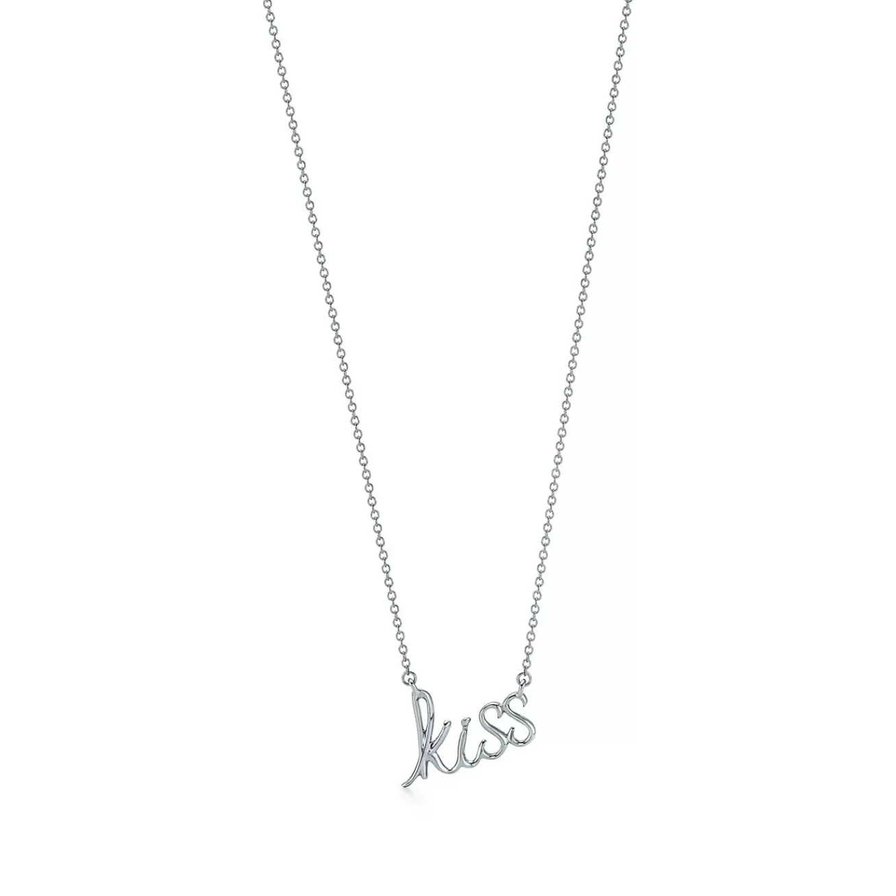 Tiffany & Co. Paloma's Graffiti kiss pendant in sterling silver. | ^ Necklaces & Pendants | Sterling Silver Jewelry