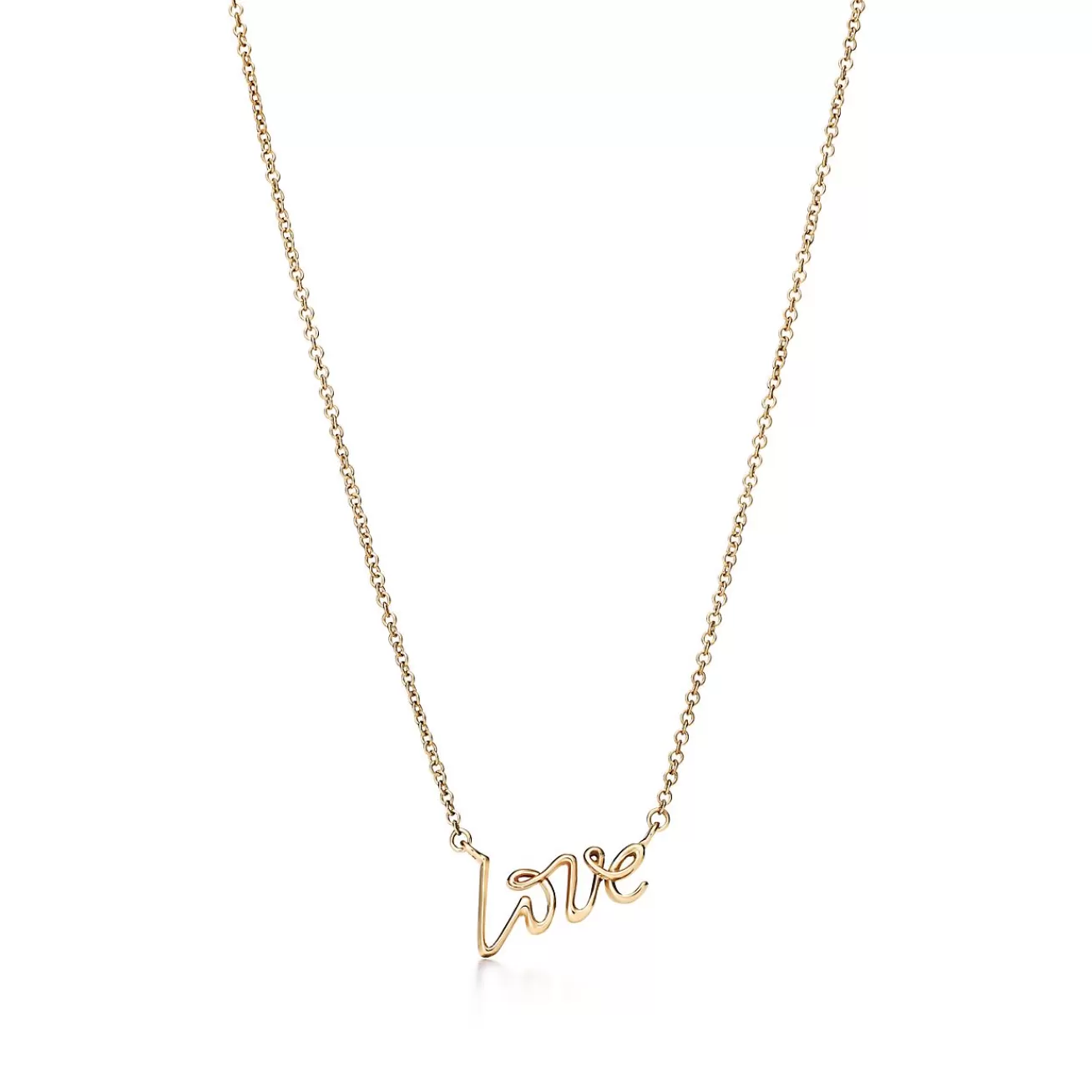 Tiffany & Co. Paloma's Graffiti love pendant in 18k gold, mini. | ^ Necklaces & Pendants | Gifts for Her