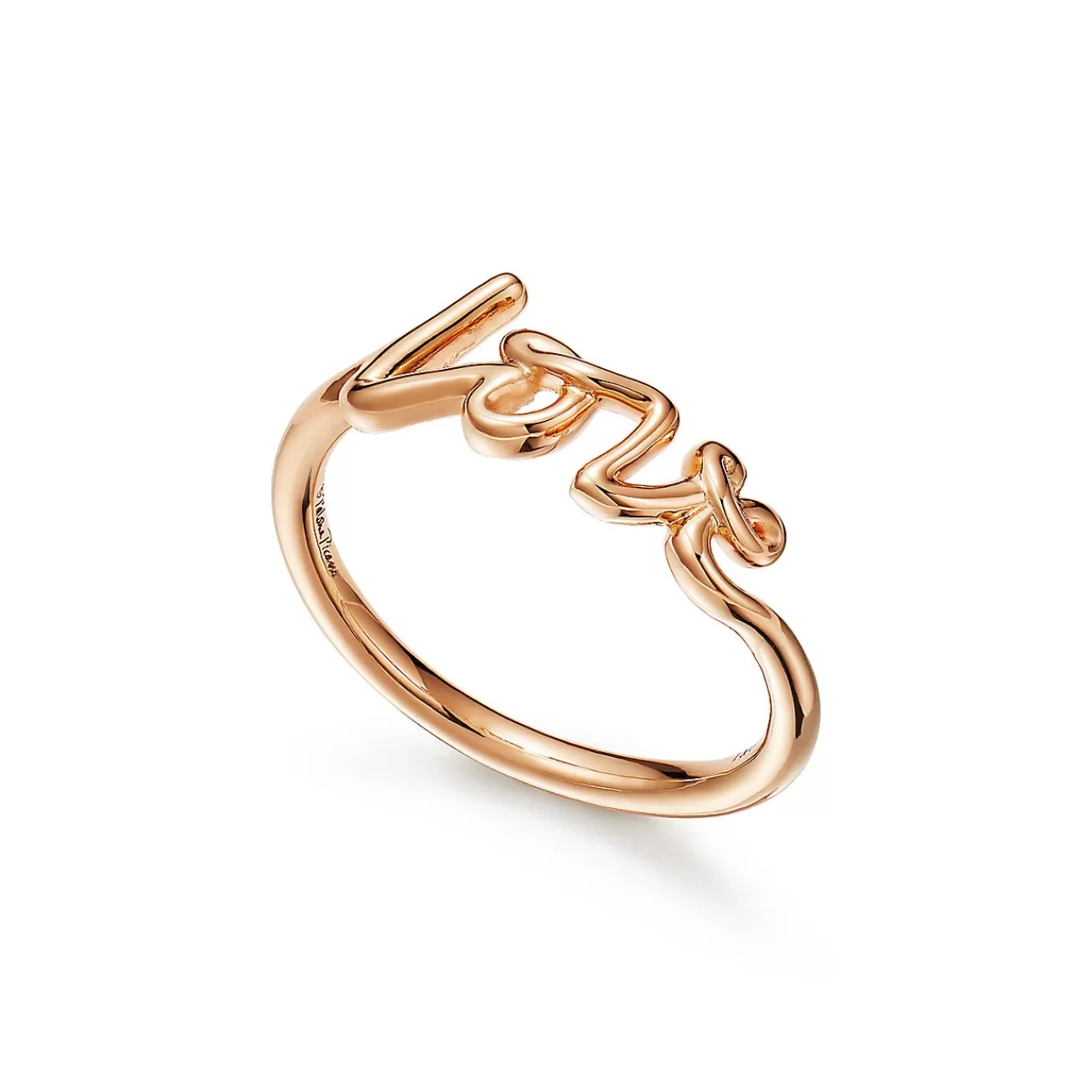 Tiffany & Co. Paloma's Graffiti Love Ring in Rose Gold, Mini | ^ Rings | Rose Gold Jewelry