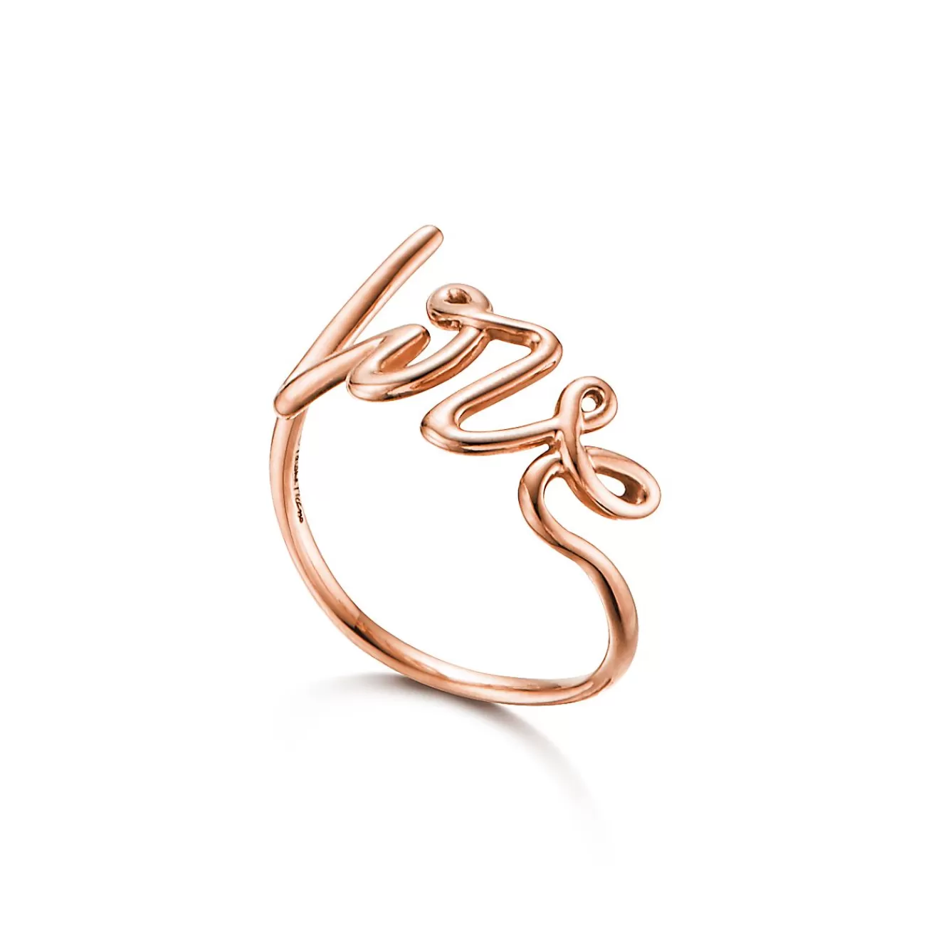 Tiffany & Co. Paloma's Graffiti Love Ring in Rose Gold, Small | ^ Rings | Rose Gold Jewelry