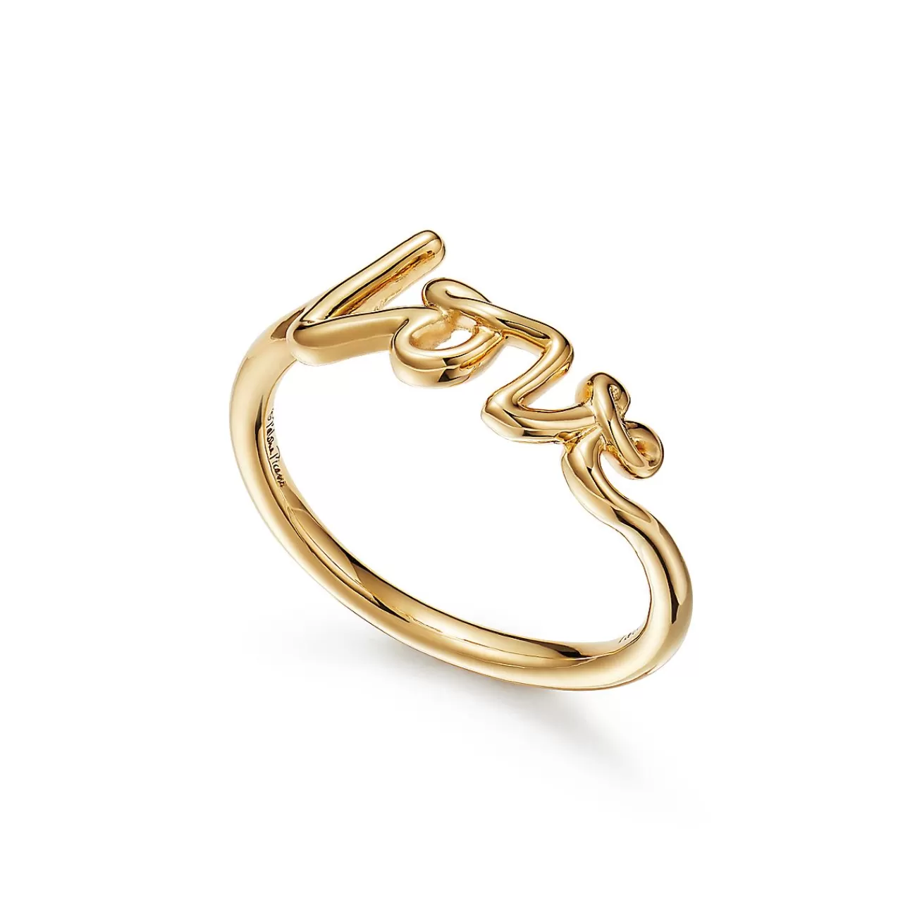 Tiffany & Co. Paloma's Graffiti Love Ring in Yellow Gold, Mini | ^ Rings | Gold Jewelry