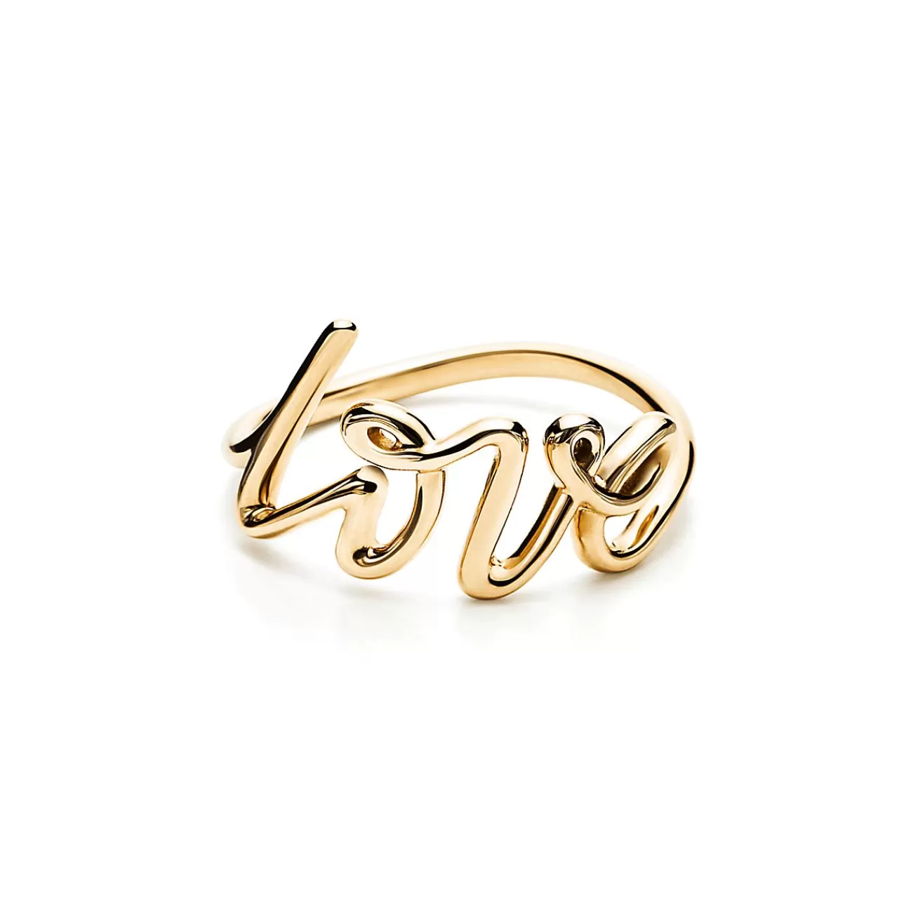 Tiffany & Co. Paloma's Graffiti Love Ring in Yellow Gold, Small | ^ Rings | Gifts for Her