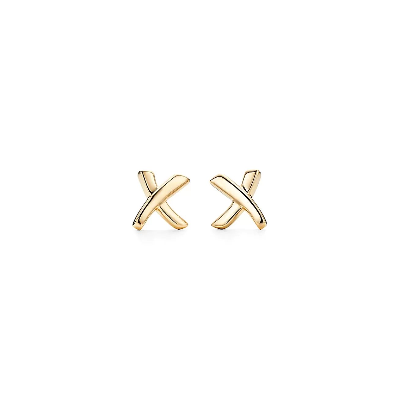 Tiffany & Co. Paloma's Graffiti X earrings in 18k gold. | ^ Earrings | Gold Jewelry