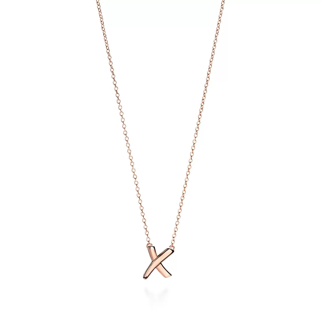 Tiffany & Co. Paloma's Graffiti X pendant in 18k rose gold, small. | ^ Necklaces & Pendants | Rose Gold Jewelry