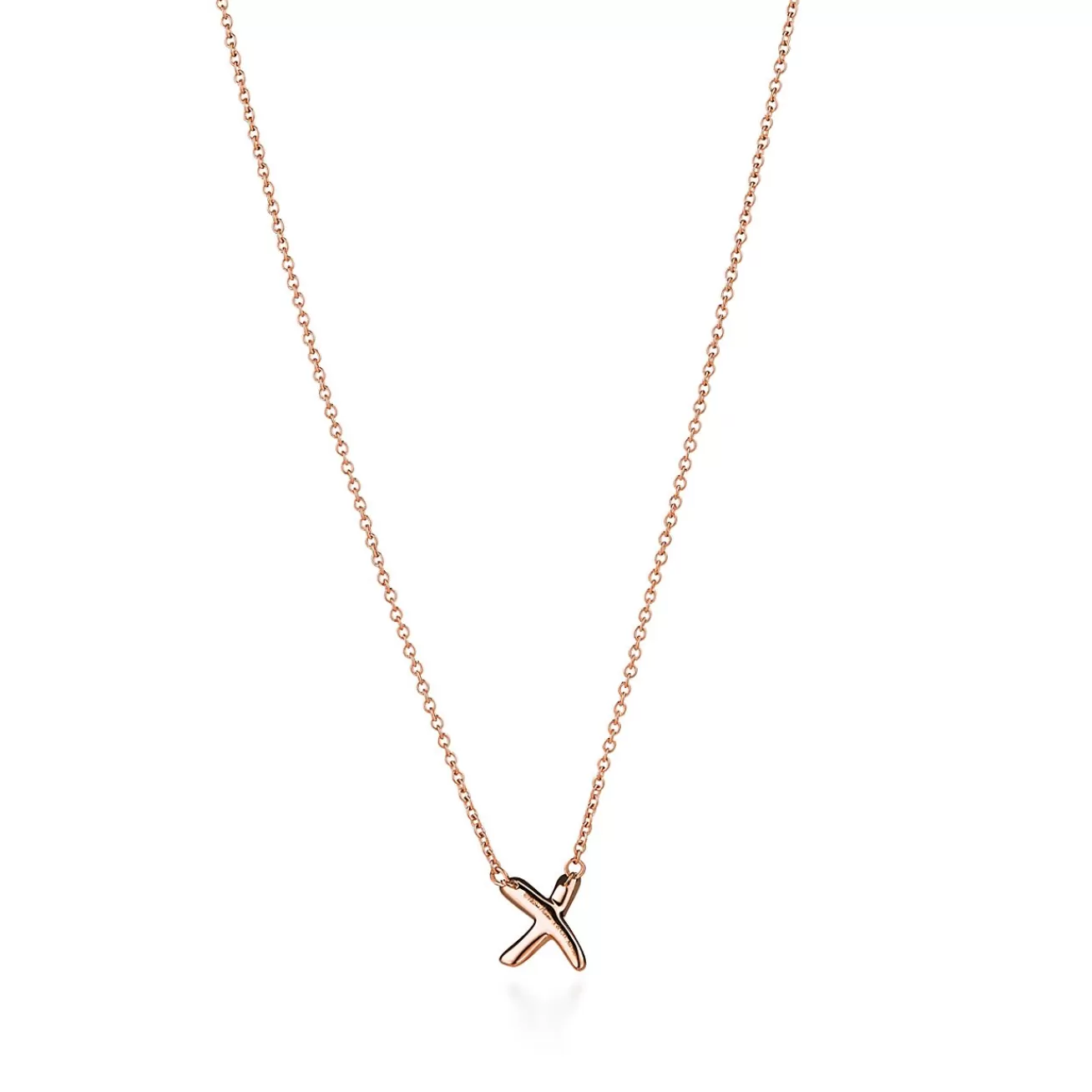 Tiffany & Co. Paloma's Graffiti X pendant in 18k rose gold, small. | ^ Necklaces & Pendants | Rose Gold Jewelry