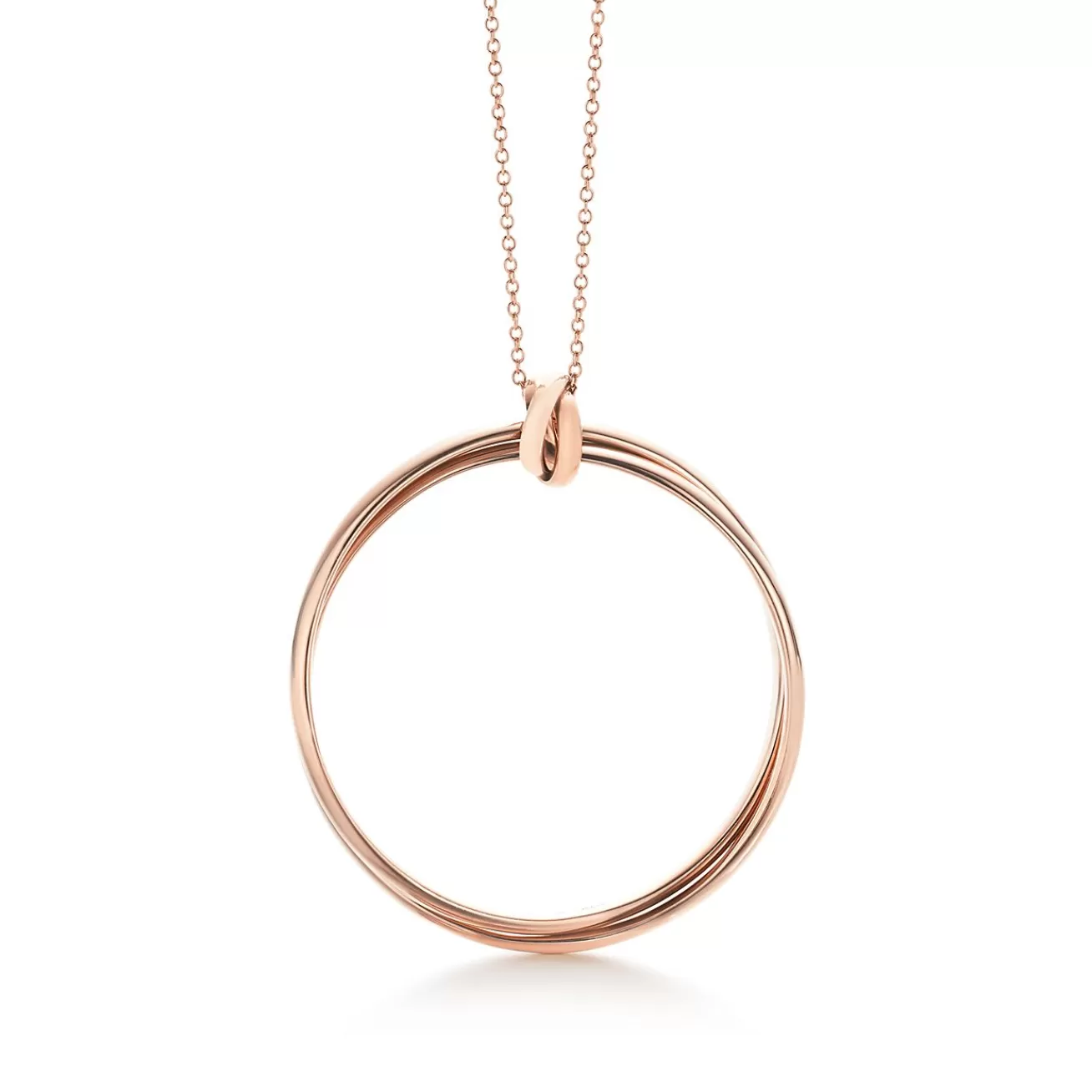 Tiffany & Co. Paloma's Melody circle pendant in 18k rose gold, large. | ^ Necklaces & Pendants | Rose Gold Jewelry