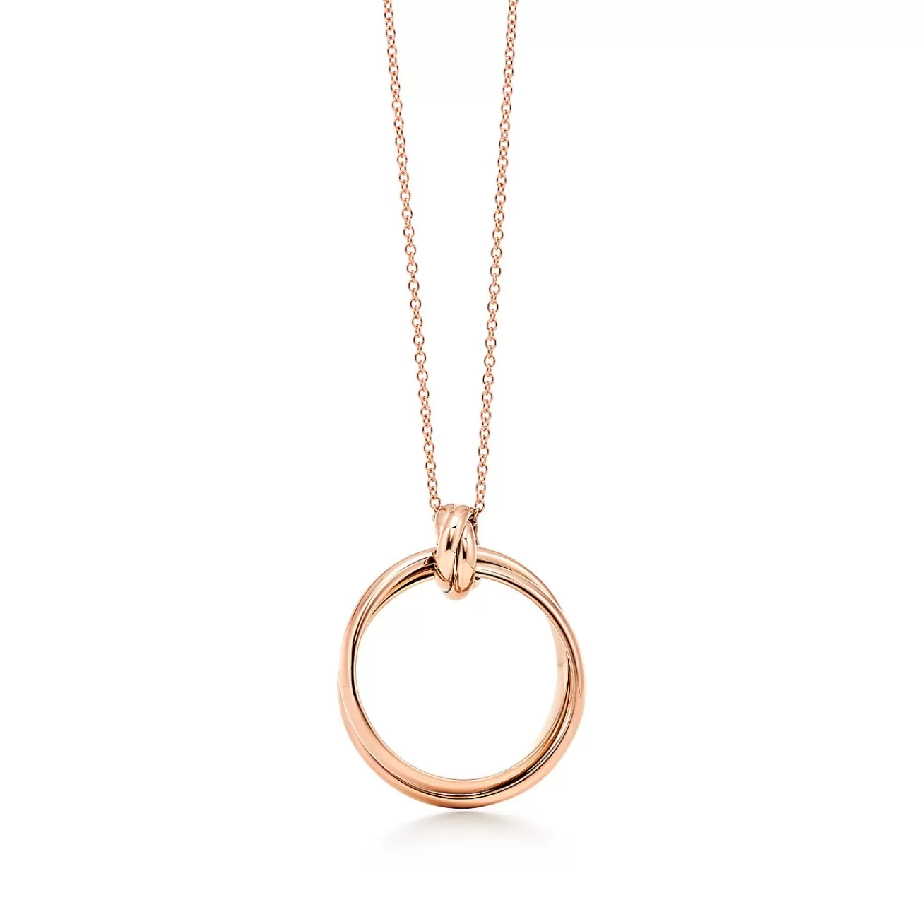Tiffany & Co. Paloma's Melody circle pendant in 18k rose gold, small. | ^ Necklaces & Pendants | Rose Gold Jewelry